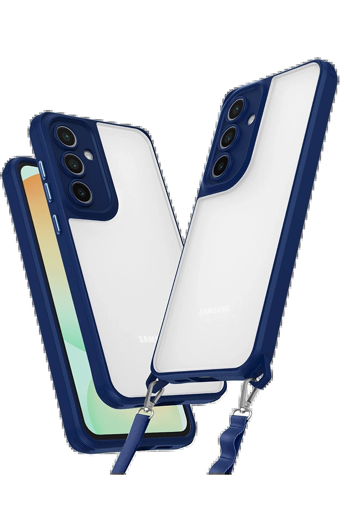 CepteToptan Samsung Galaxy A35 5G Kılıf Penta Silikon Kılıf - Lacivert - DROPX5300-6837