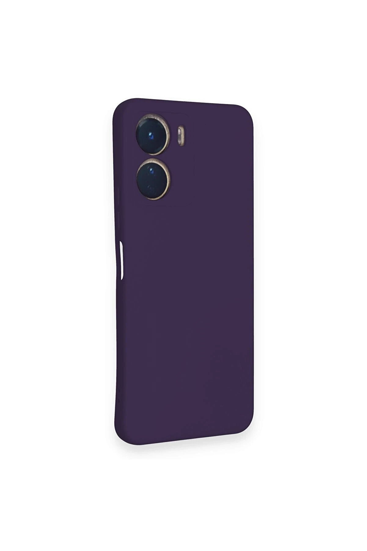 Vi̇vo Y16 Kılıf Nano İ&ccedil;i̇ Kadi̇fe Si̇li̇kon - Mor - Dropx8595-5976