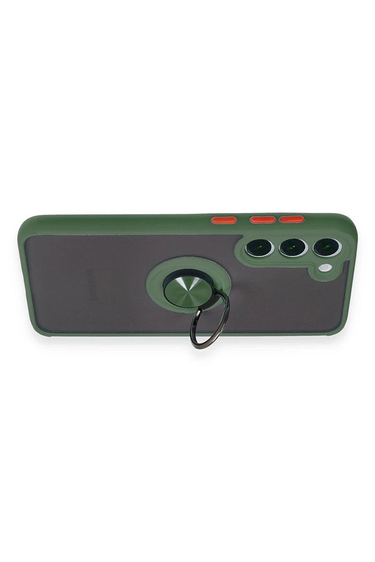 Samsung Galaxy S23 Plus Kılıf Montreal Yüzüklü Si̇li̇kon Kapak - Yeşi̇l - Dropx7519-8489