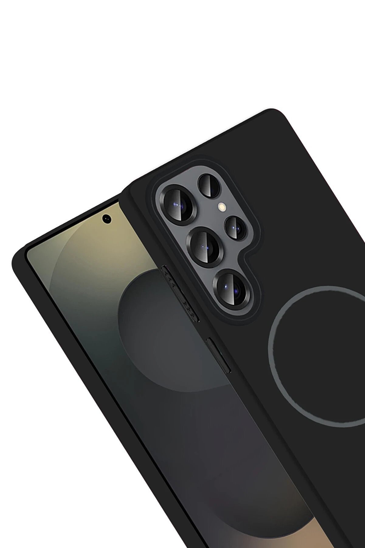 Samsung Galaxy S25 Ultra Broş Magsafe Kapak - Füme - Dropx7590-7195