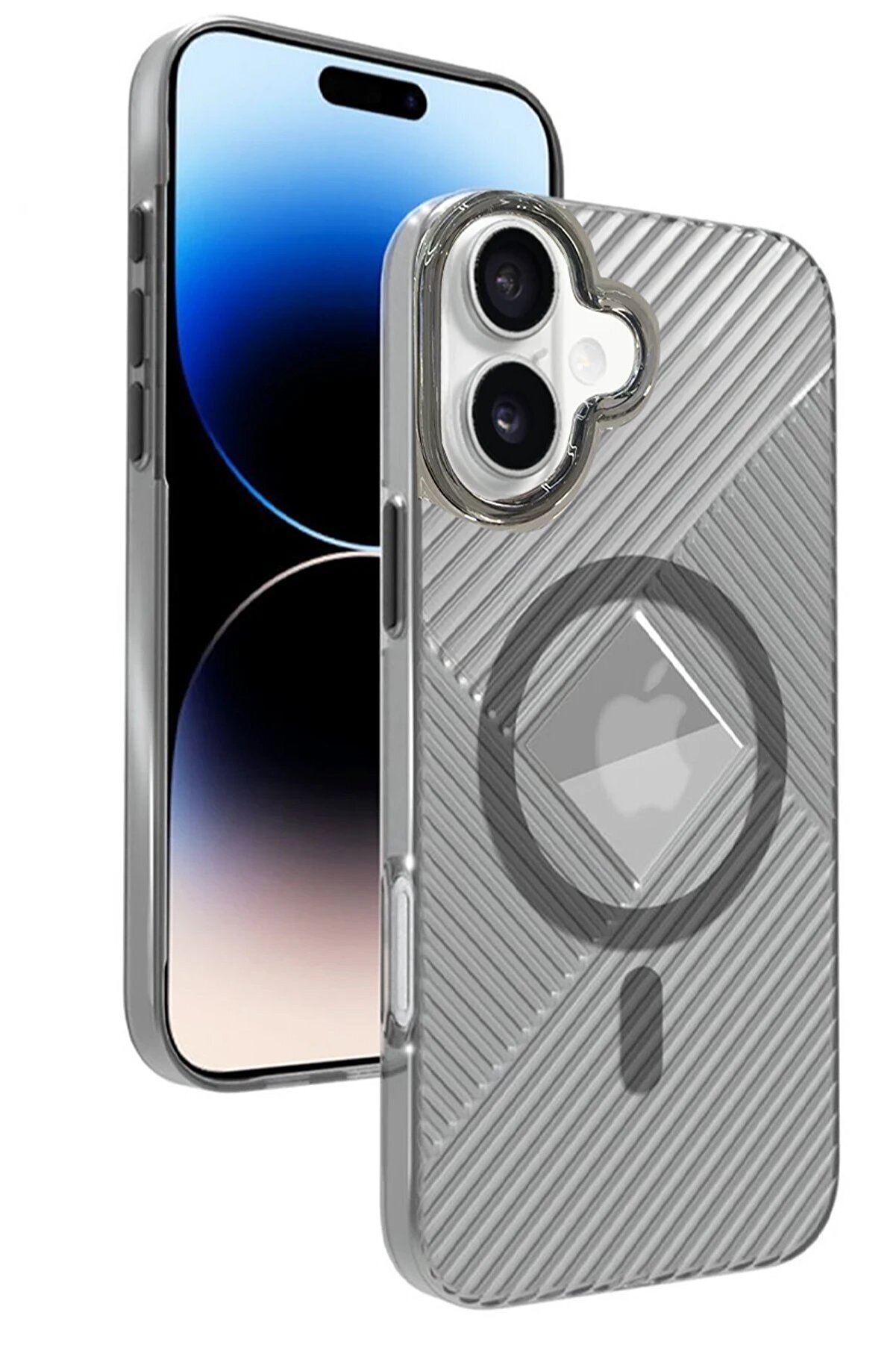 CepteToptan iPhone 16 Stella PC Sert Magsafe Kılıf - Siyah - DROPX4871-7711