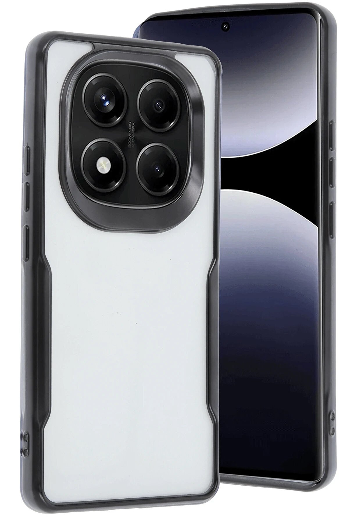 CepteToptan Xiaomi Redmi Note 14 Pro 5G Kılıf Boyi Silikon Kapak - Siyah - DROPX9128-2828