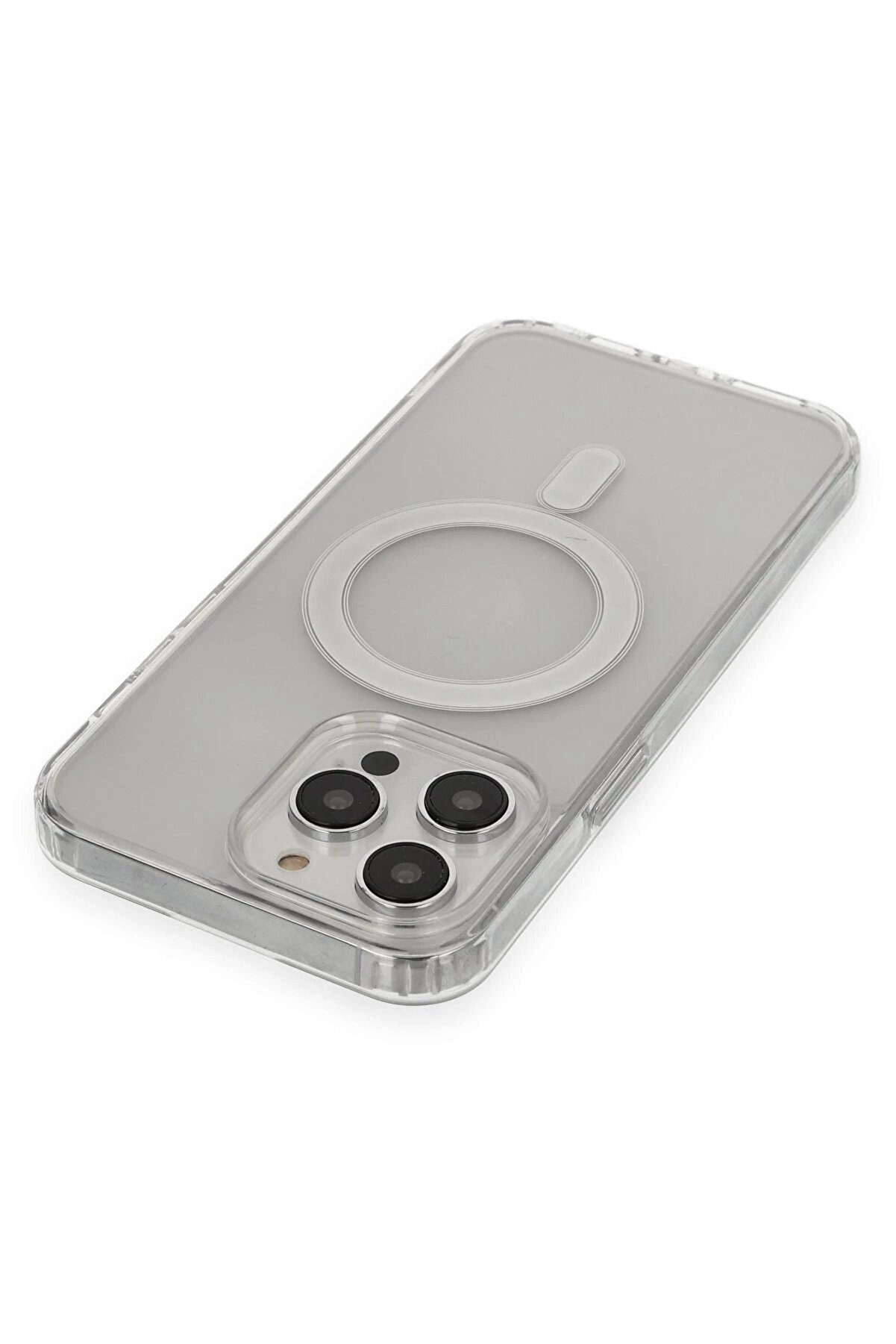 İphone 14 Pro Max Kılıf Matte Şeffaf Magneti̇csafe - Şeffaf - Dropx6880-6936