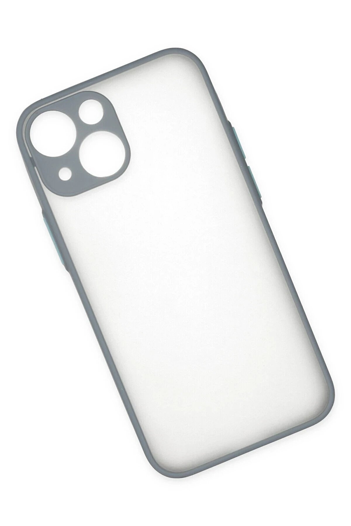 İphone 15 Plus Kılıf Montreal Si̇li̇kon Kapak - Gri̇ - Dropx4741-4056
