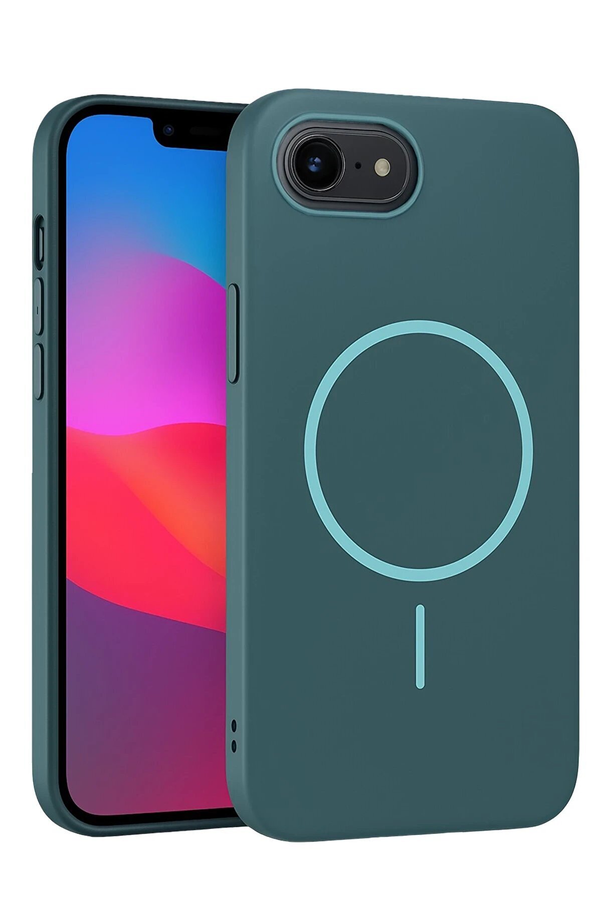 İphone 16E Broş Magsafe Kapak - Turkuaz - Dropx9718-1664
