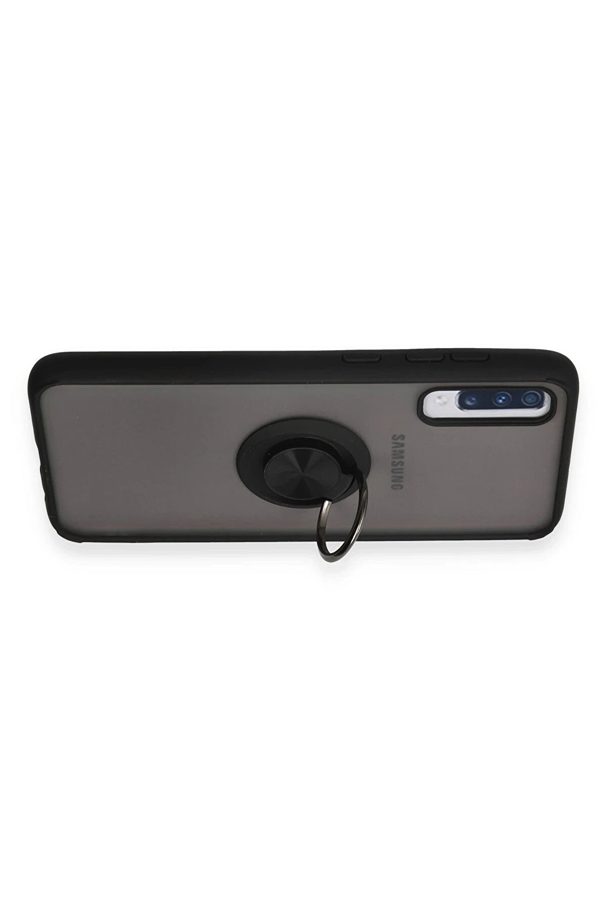 Samsung Galaxy A70 Kılıf Montreal Y&uuml;z&uuml;kl&uuml; Si̇li̇kon Kapak - Si̇yah - Dropx8715-9265