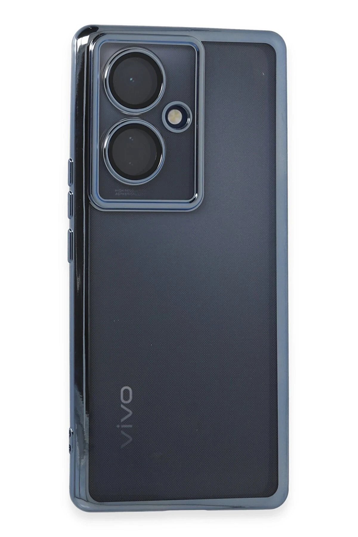 CepteToptan Vivo V29 Lite Kılıf Lensli Silikon - Açık Mavi - DROPX9281-2873