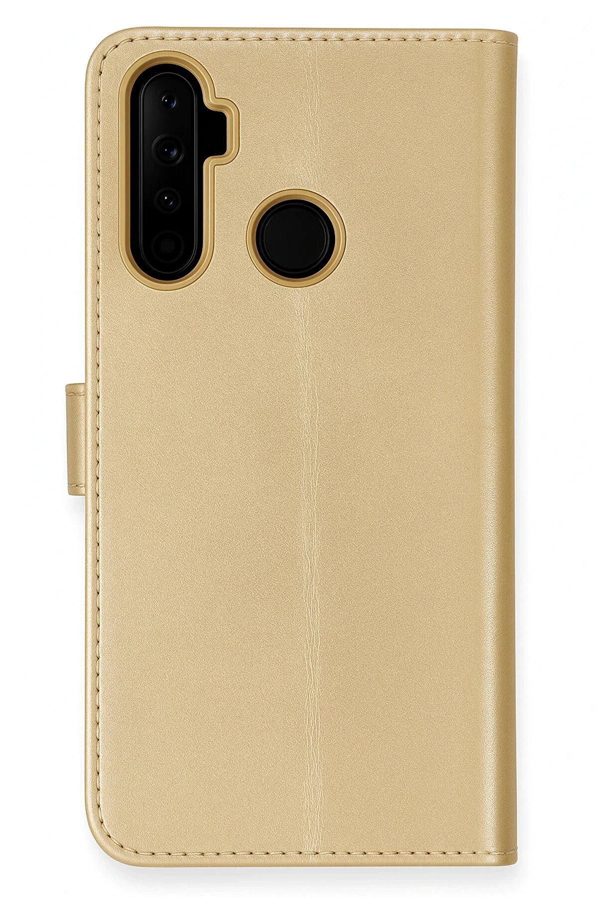 CepteToptan Realme 6i Kılıf Trend S Plus Kapaklı Kılıf - Gold - DROPX4006-6811