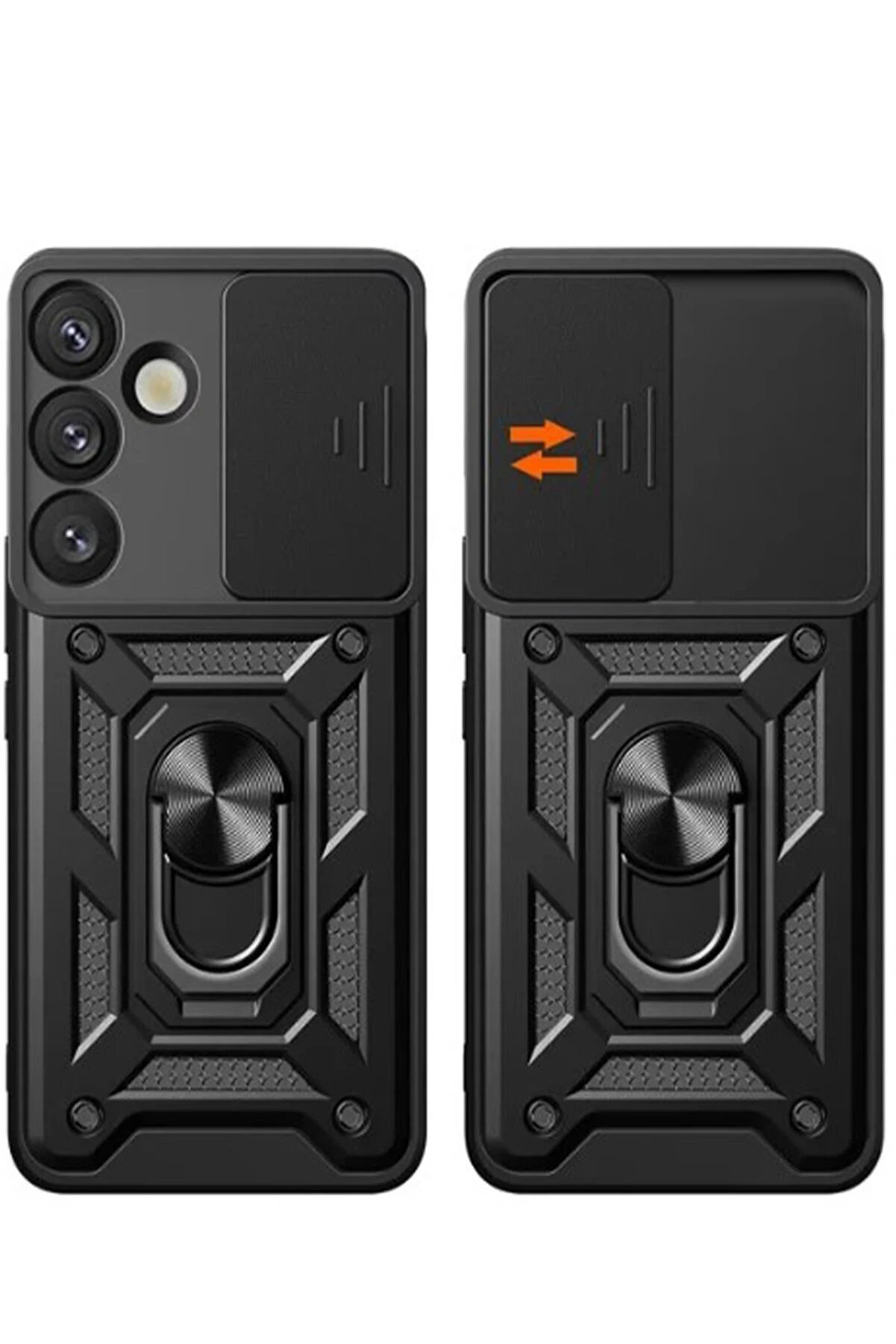 Samsung Galaxy S25 Kılıf Pars Lens Y&uuml;z&uuml;kl&uuml; Si̇li̇kon - Kırmızı - Dropx3158-7143