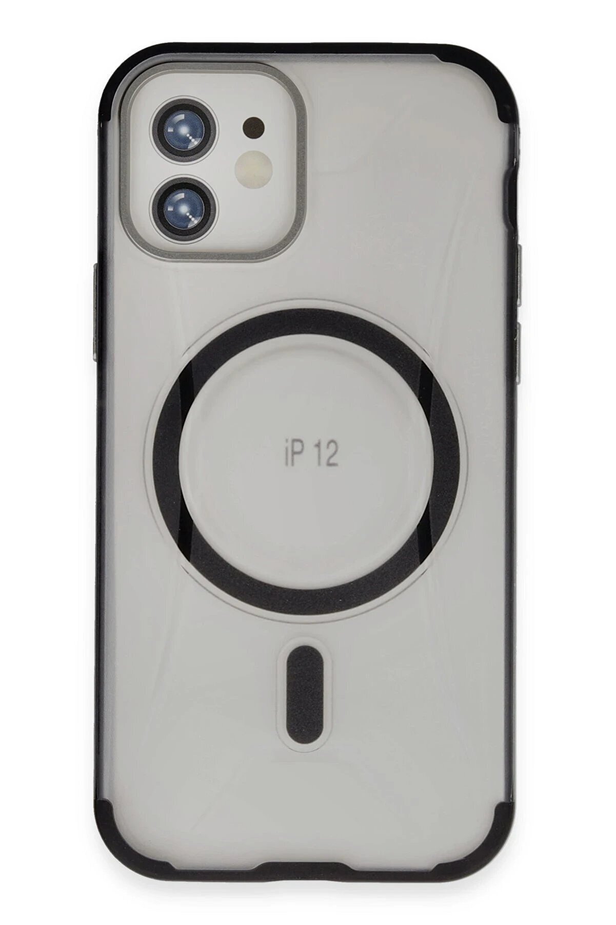 CepteToptan iPhone 12 Hilton Magsafe Kapak - Siyah - DROPX9995-9437