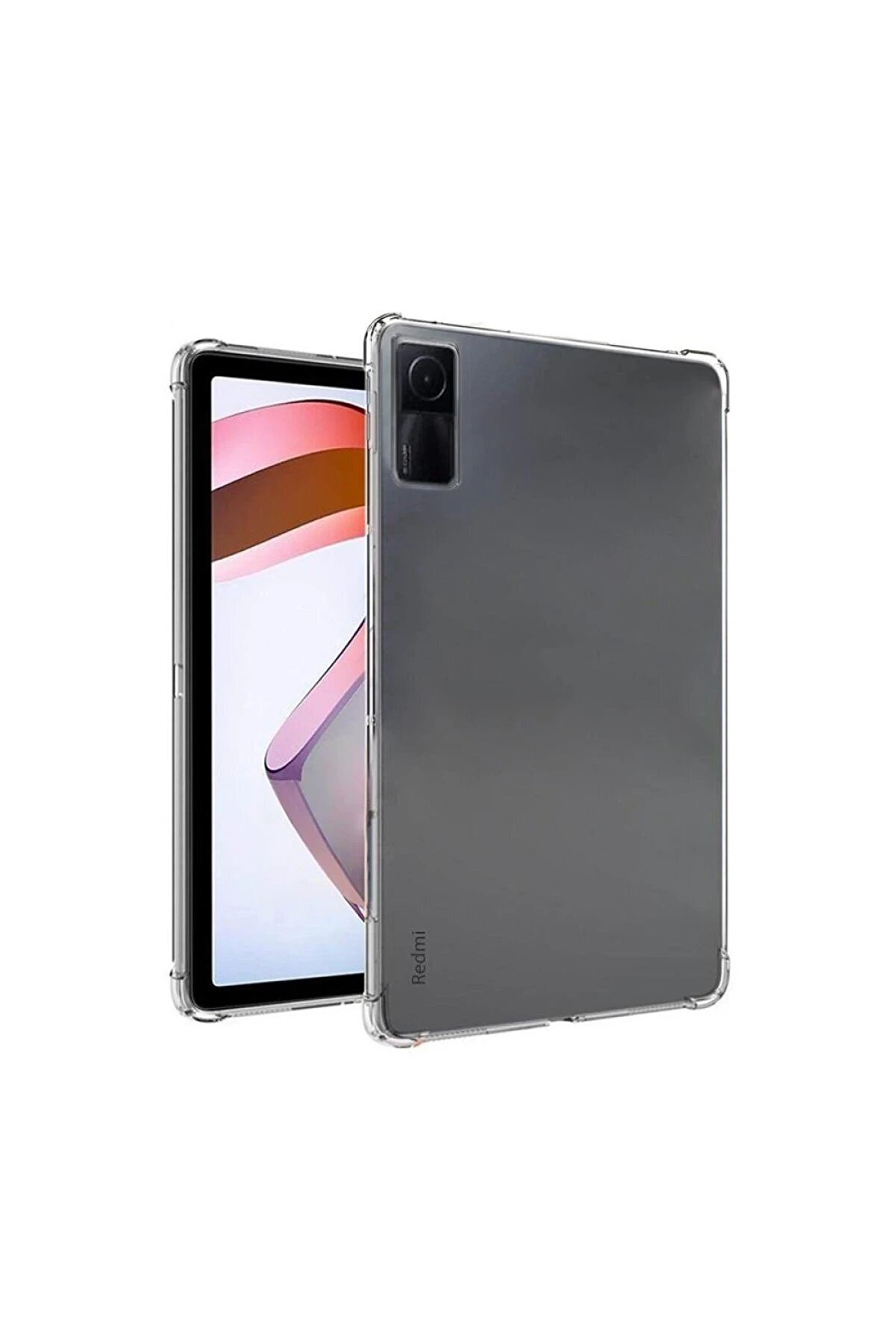 CepteToptan Xiaomi Redmi Pad SE 4G Kılıf Anti Şeffaf Tablet Silikon - Şeffaf - DROPX4378-8384