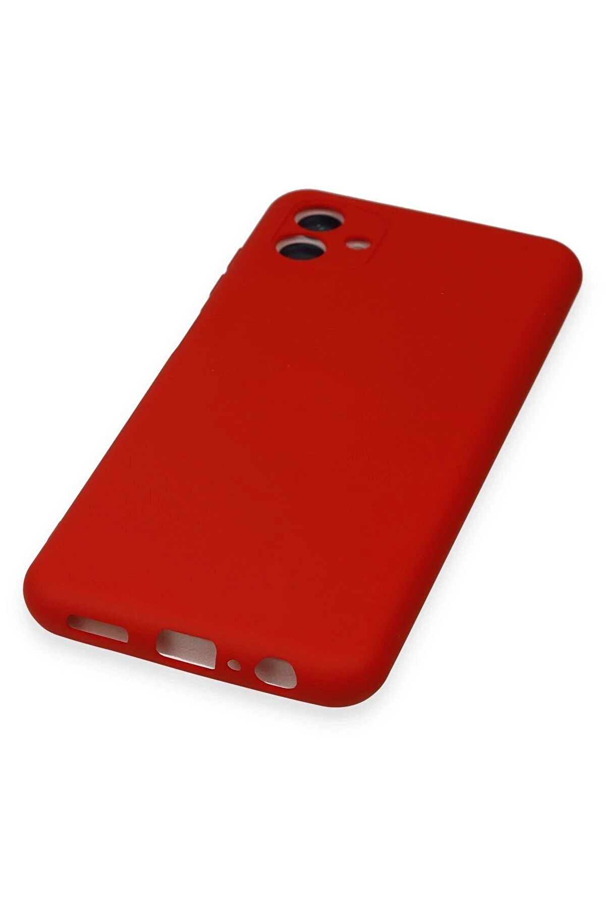 Samsung Galaxy A04 Kılıf Nano İçi̇ Kadi̇fe Si̇li̇kon - Kırmızı - Dropx2196-5795