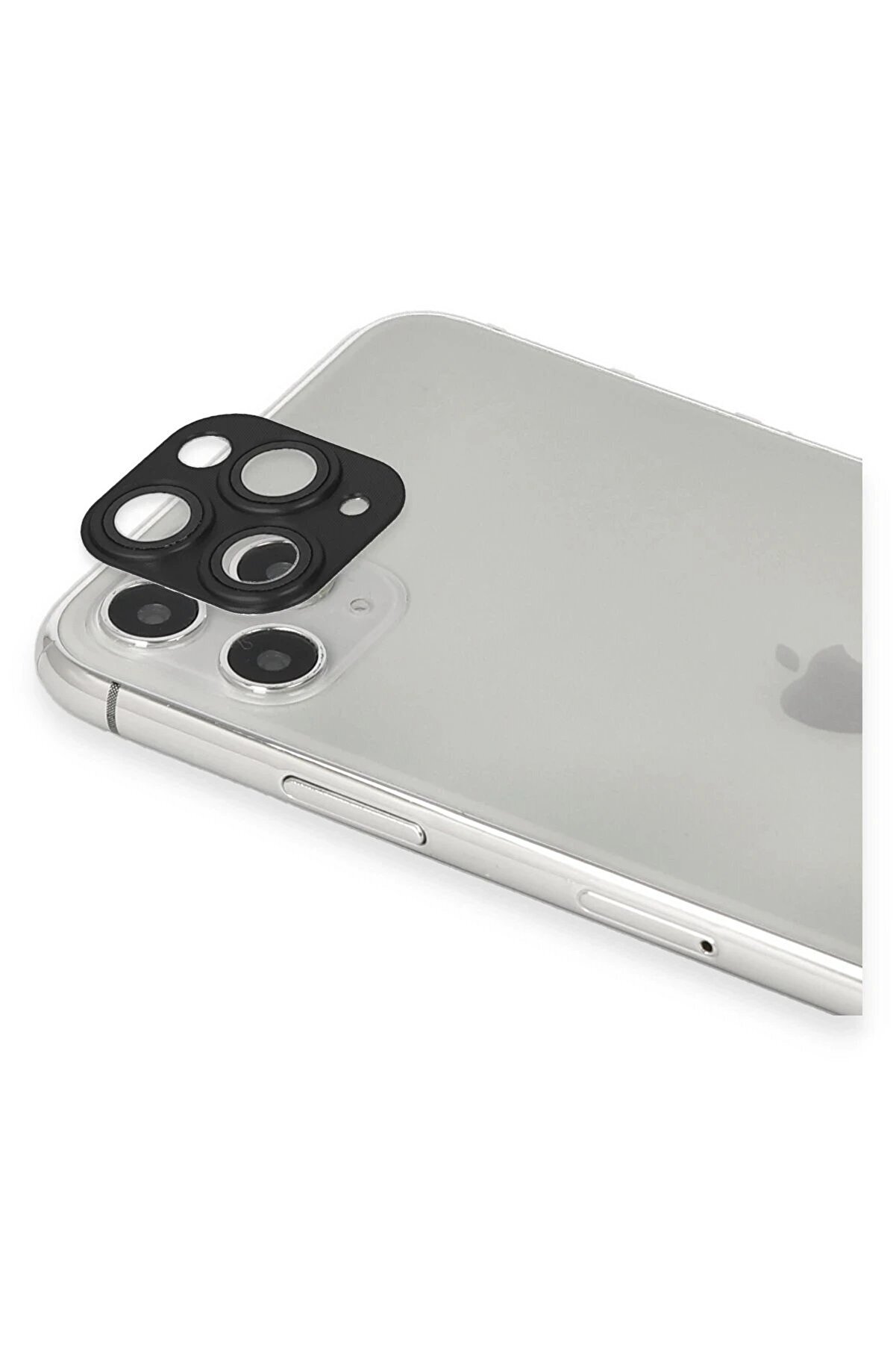 İphone 11 Pro Max Pers Alümi̇nyum Kamera Lens - Si̇yah - Dropx5751-3065