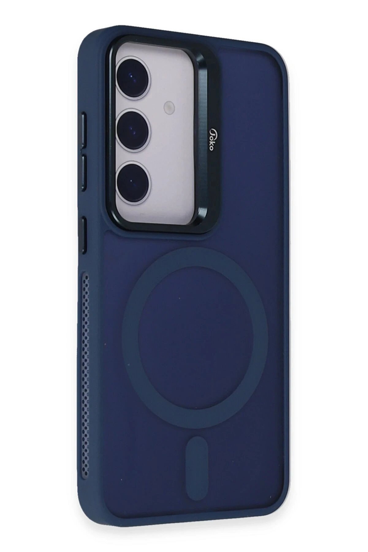 CepteToptan Samsung Galaxy S24 Flet Lens Magsafe Kapak - Lacivert - DROPX2898-8824