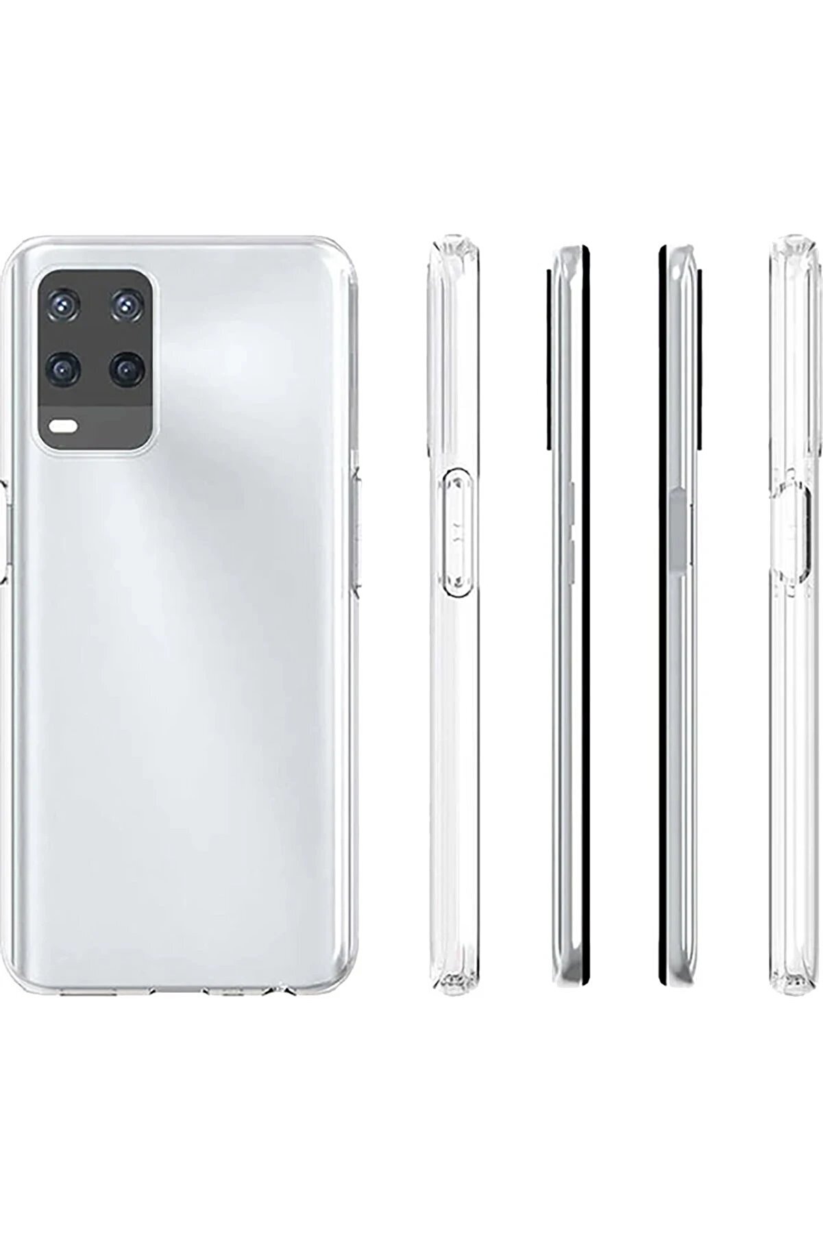 Oppo A54 4G Kılıf Deluxe 2Mm Şeffaf Si̇li̇kon - Şeffaf - Dropx2214-6142