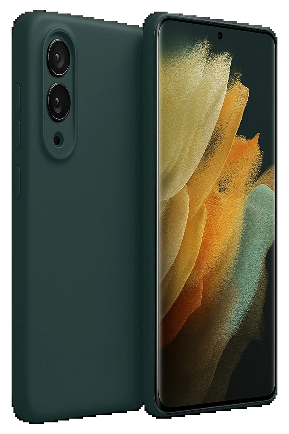 Samsung Galaxy S25 Edge Fi̇rst Si̇li̇kon - Koyu Yeşi̇l - Dropx5526-8191