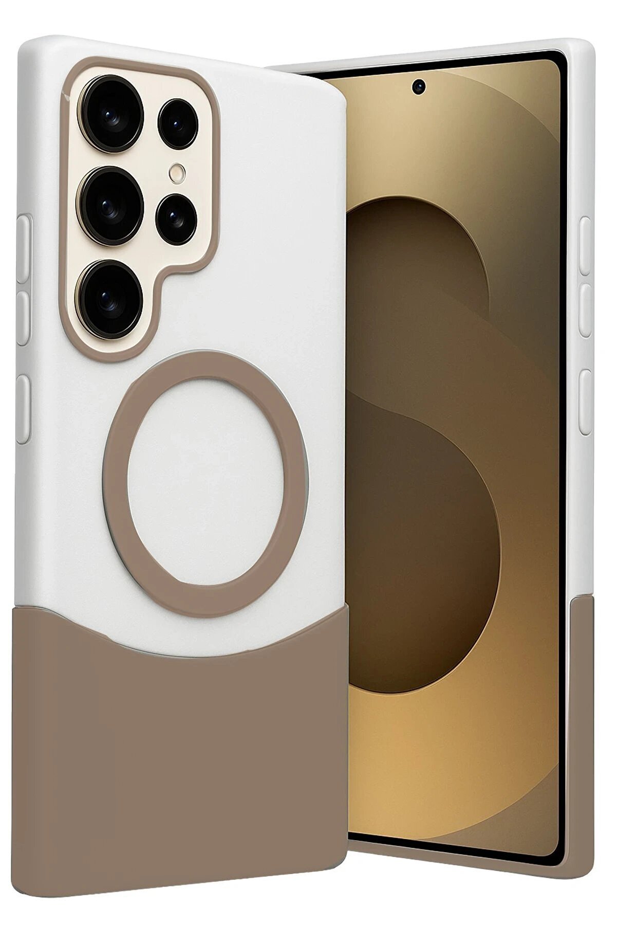 CepteToptan Samsung Galaxy S25 Ultra Velar Magsafe Kapak - &Ccedil;&ouml;l Titanyum - DROPX6545-7401