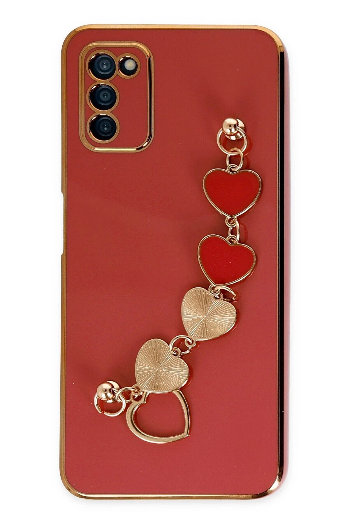 Samsung Galaxy A03S Kılıf Esi̇la Si̇li̇kon - Kırmızı - Dropx3006-1317