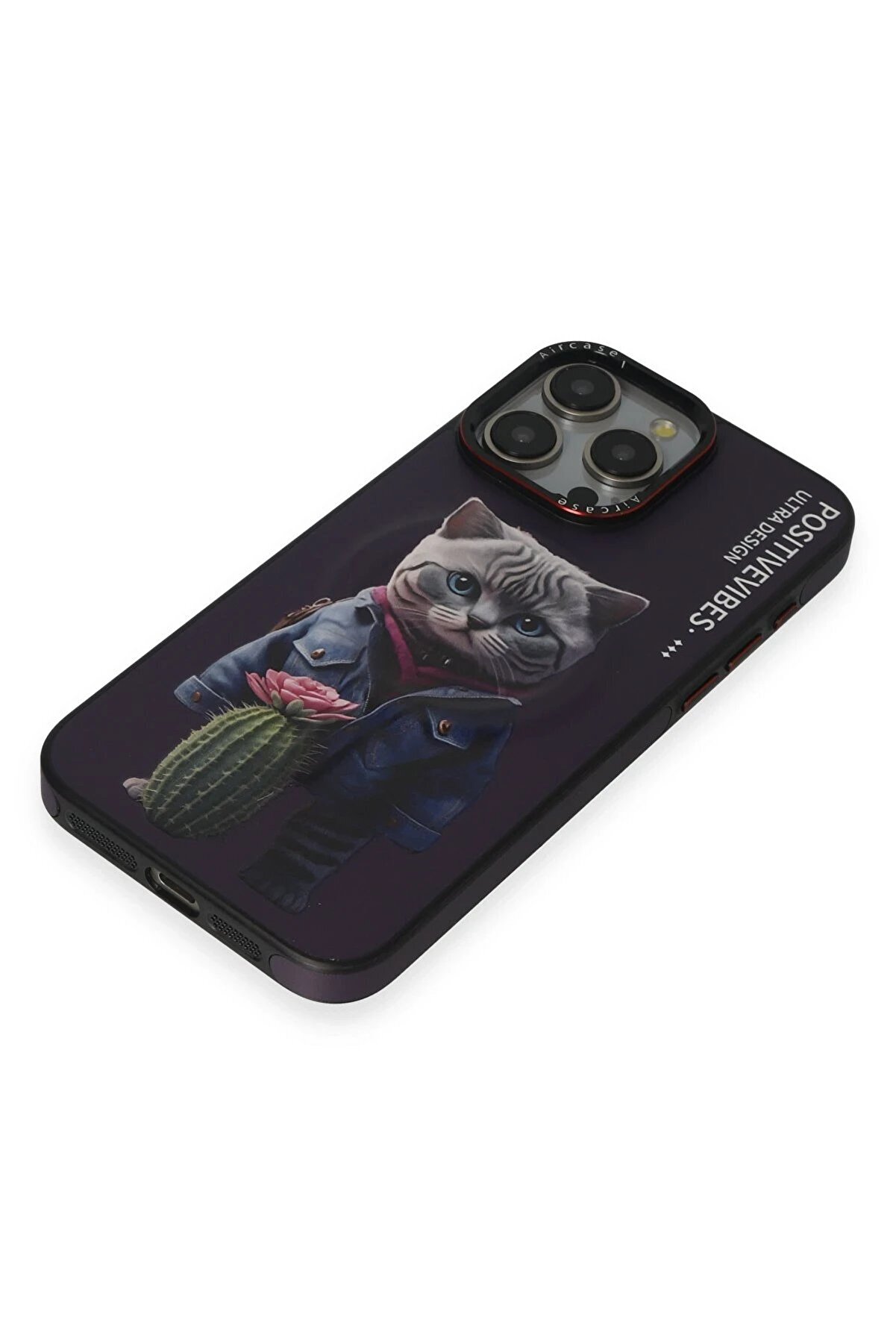 İphone 14 Pro Max Fun Magsafe Kapak - Deri̇n Mor - Dropx5996-6441