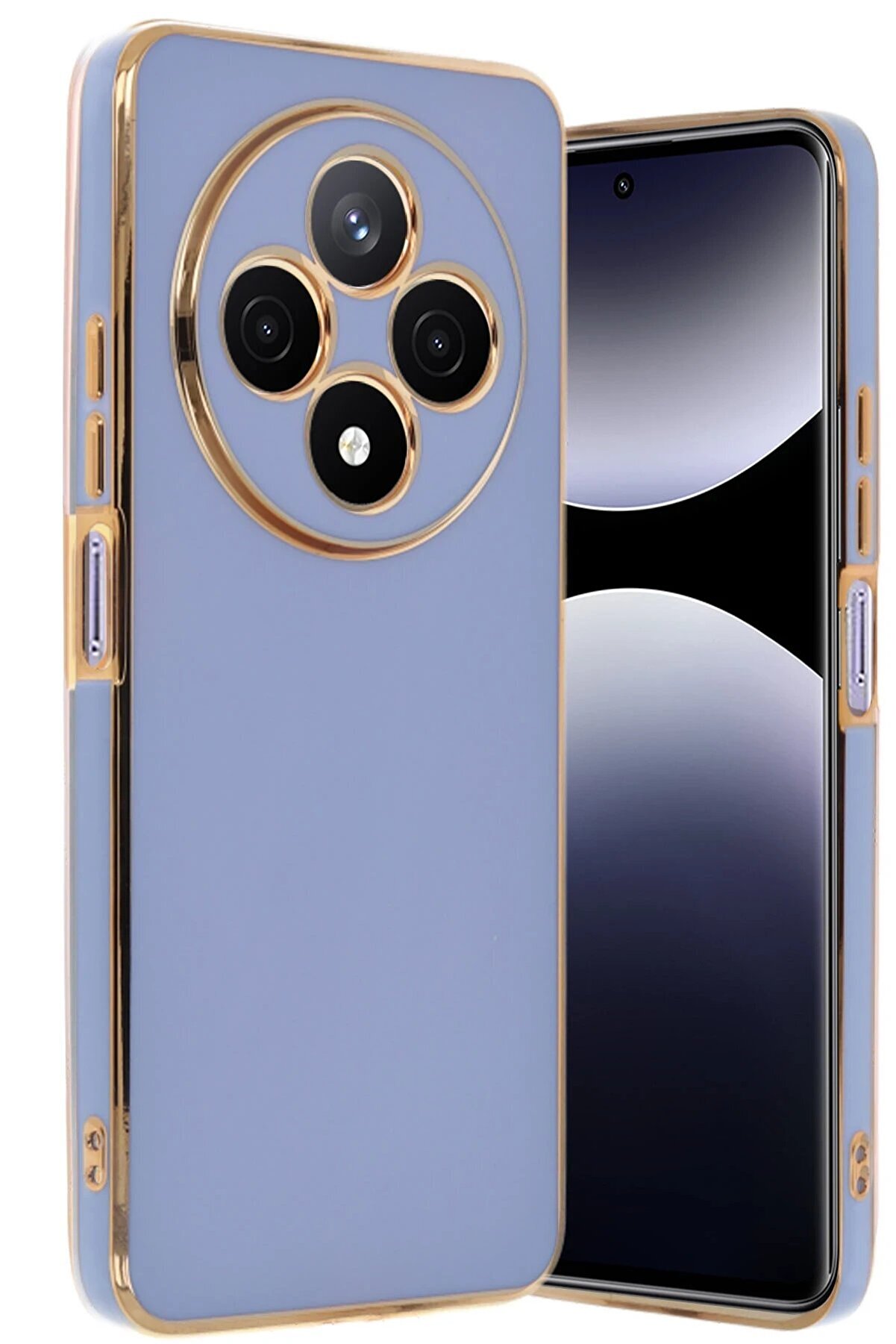 Xi̇aomi̇ Redmi̇ 14C Kılıf Volet Si̇li̇kon - Mavi̇ - Dropx3880-8978