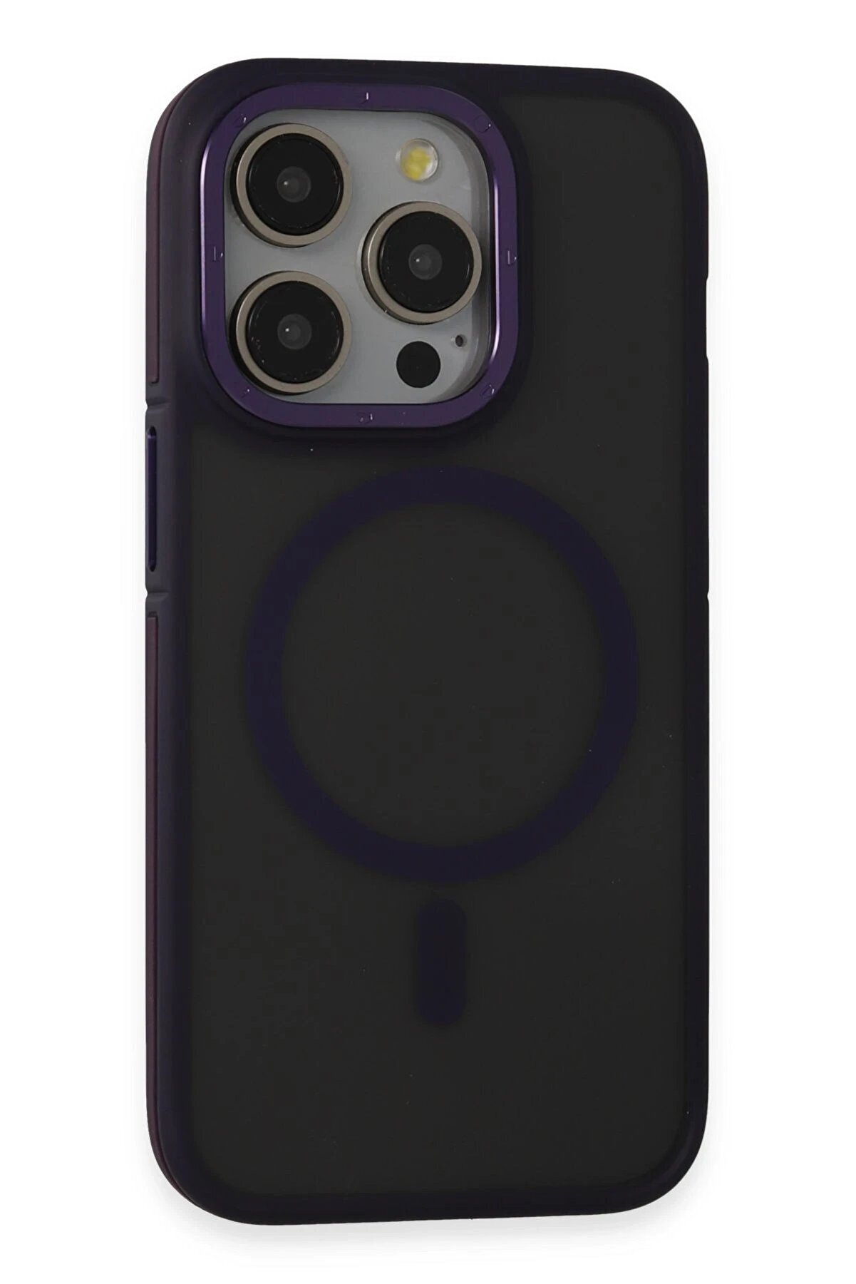 CepteToptan iPhone 14 Pro Kılıf Rocky Magsafe Kapak - Derin Mor - DROPX1563-8756