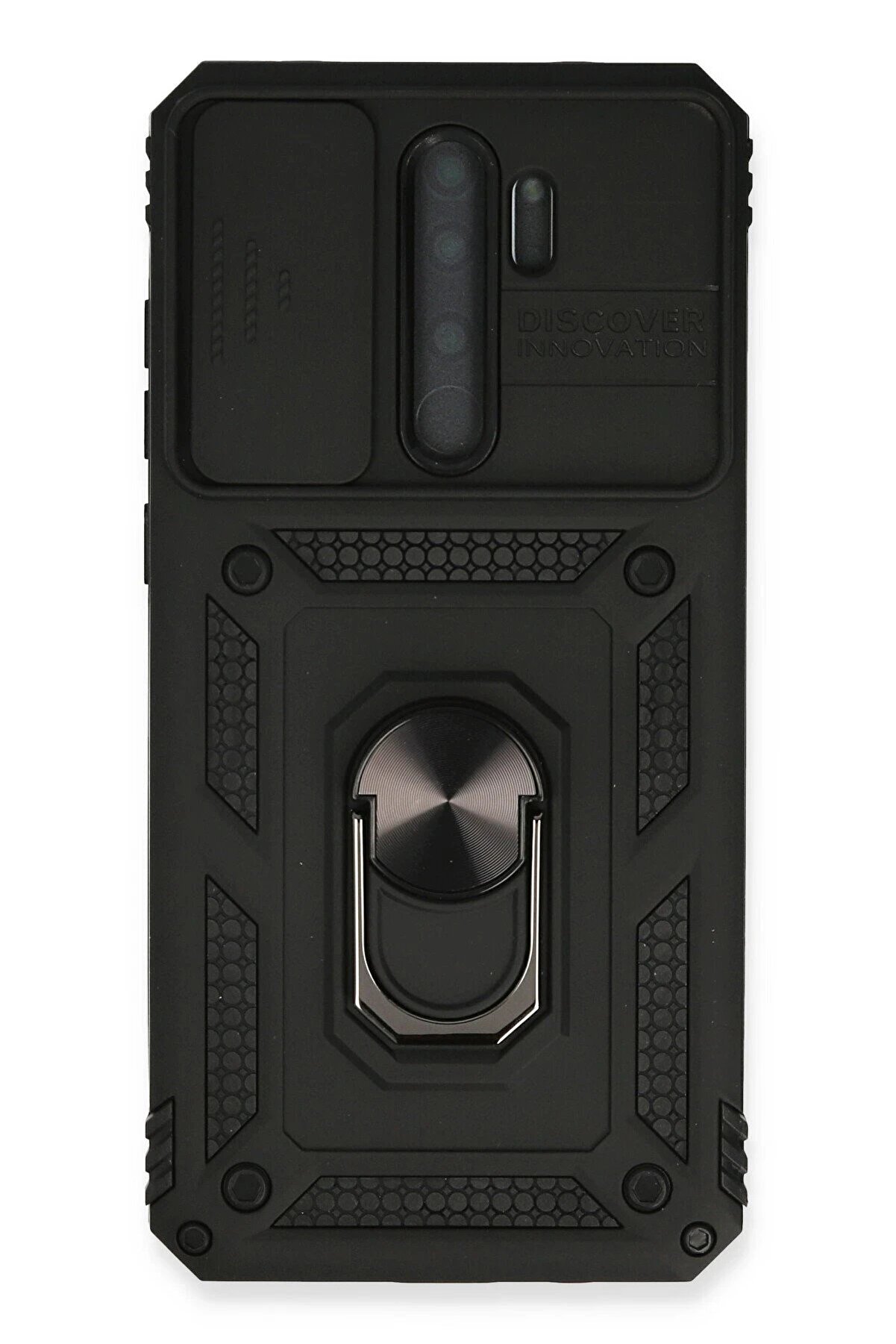 CepteToptan Xiaomi Redmi Note 8 Pro Kılıf Pars Lens Yüzüklü Silikon - Siyah - DROPX9631-1727