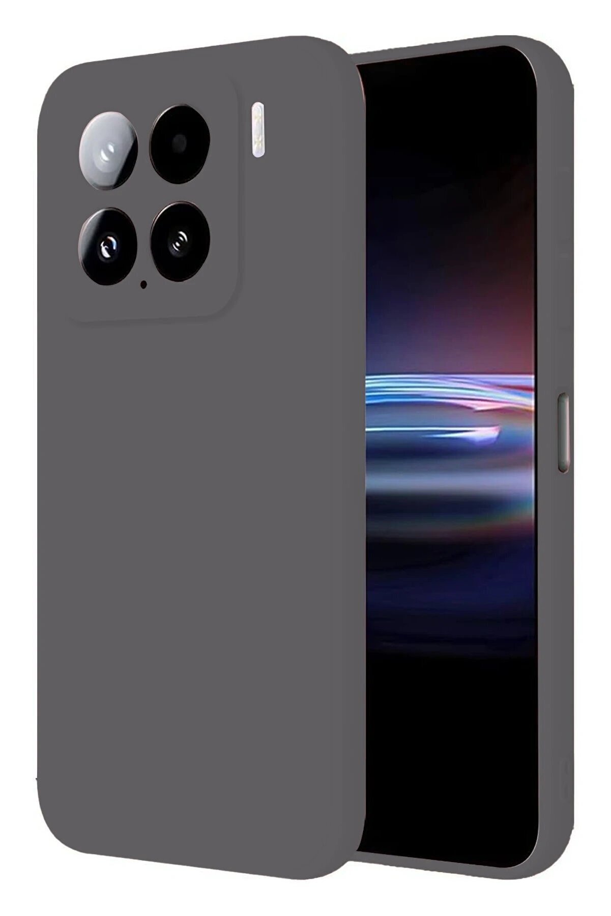 CepteToptan Xiaomi Mi 15 Pro Kılıf Nano i&ccedil;i Kadife Silikon - Gri - DROPX6926-1997