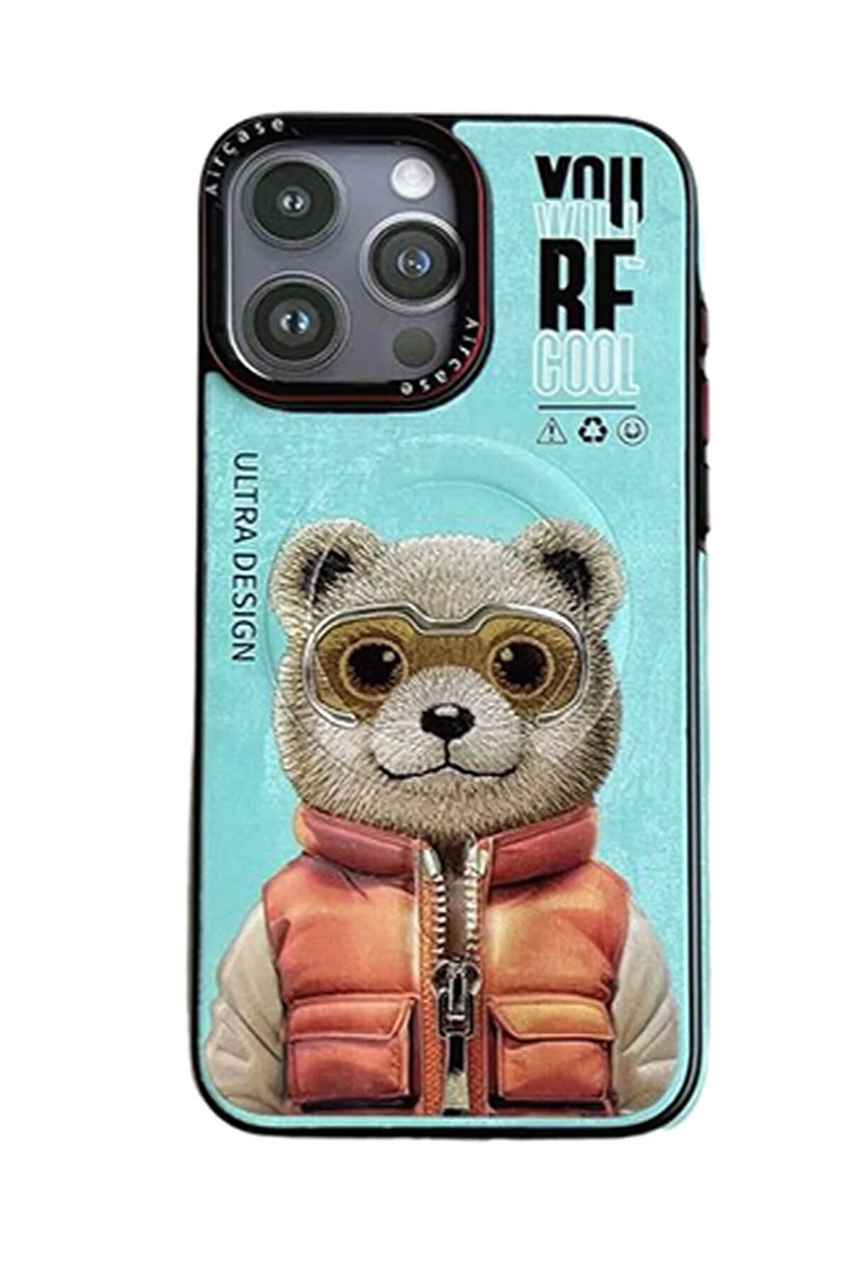 CepteToptan iPhone 14 Pro Max Fun Magsafe Kapak - Turkuaz - DROPX6778-4235