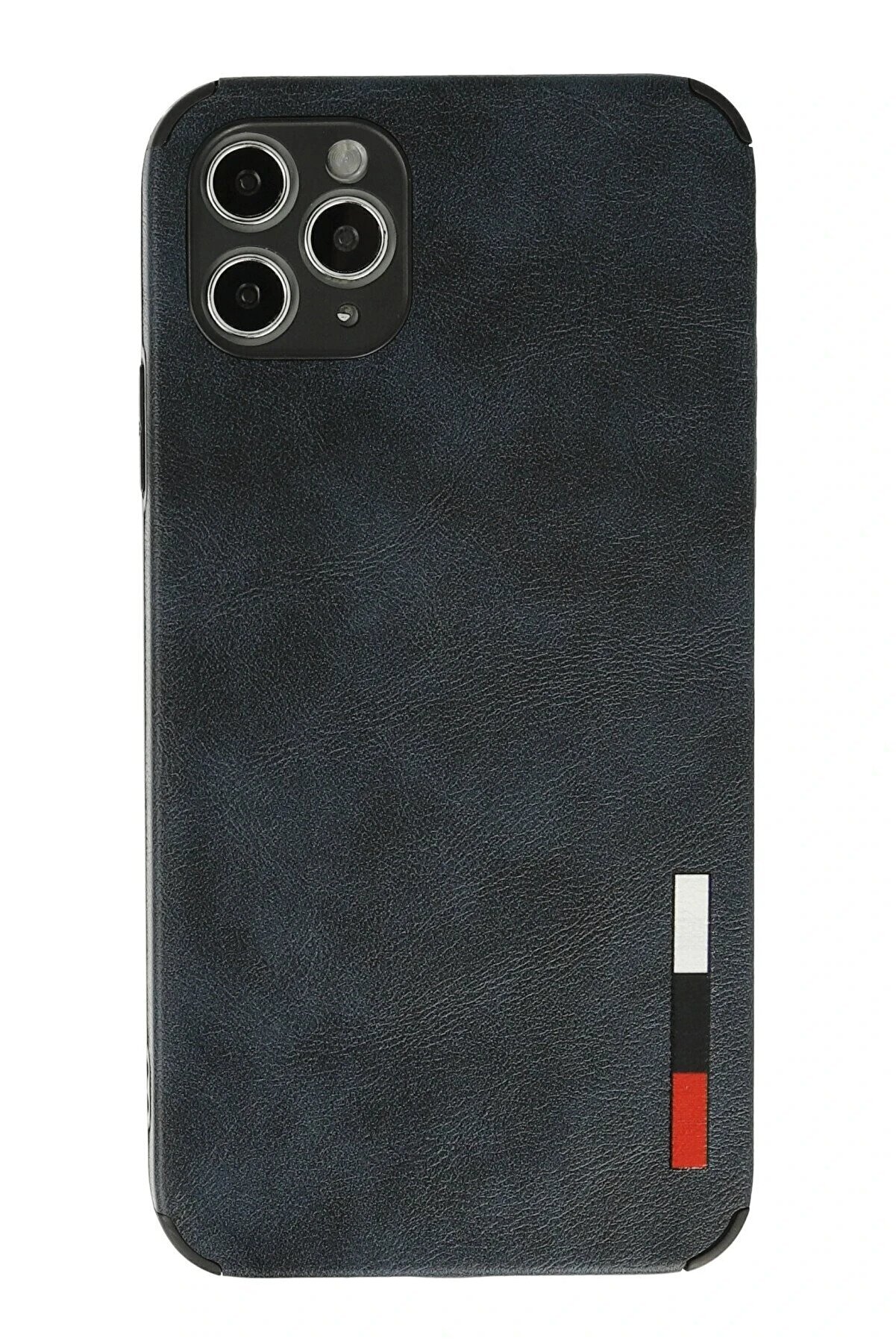 CepteToptan iPhone 11 Pro Max Kılıf Loop Deri Silikon - Lacivert - DROPX9422-2494