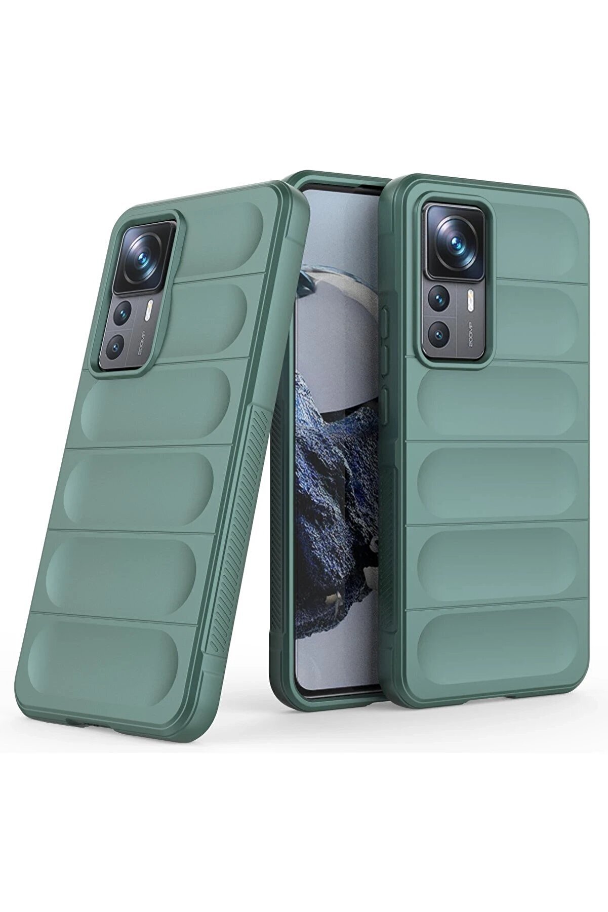 Xi̇aomi̇ Mi̇ 12T Pro Kılıf Opti̇mum Si̇li̇kon - Koyu Yeşi̇l - Dropx4446-5556