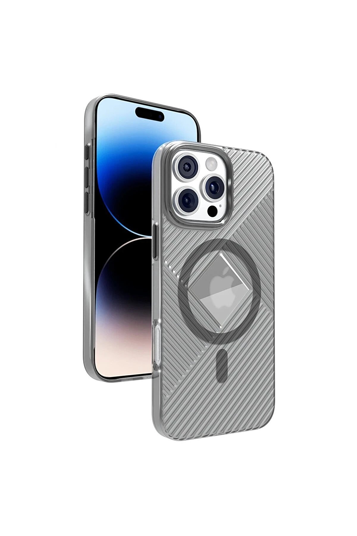 CepteToptan iPhone 16 Pro Stella PC Sert Magsafe Kılıf - Siyah - DROPX6180-3130