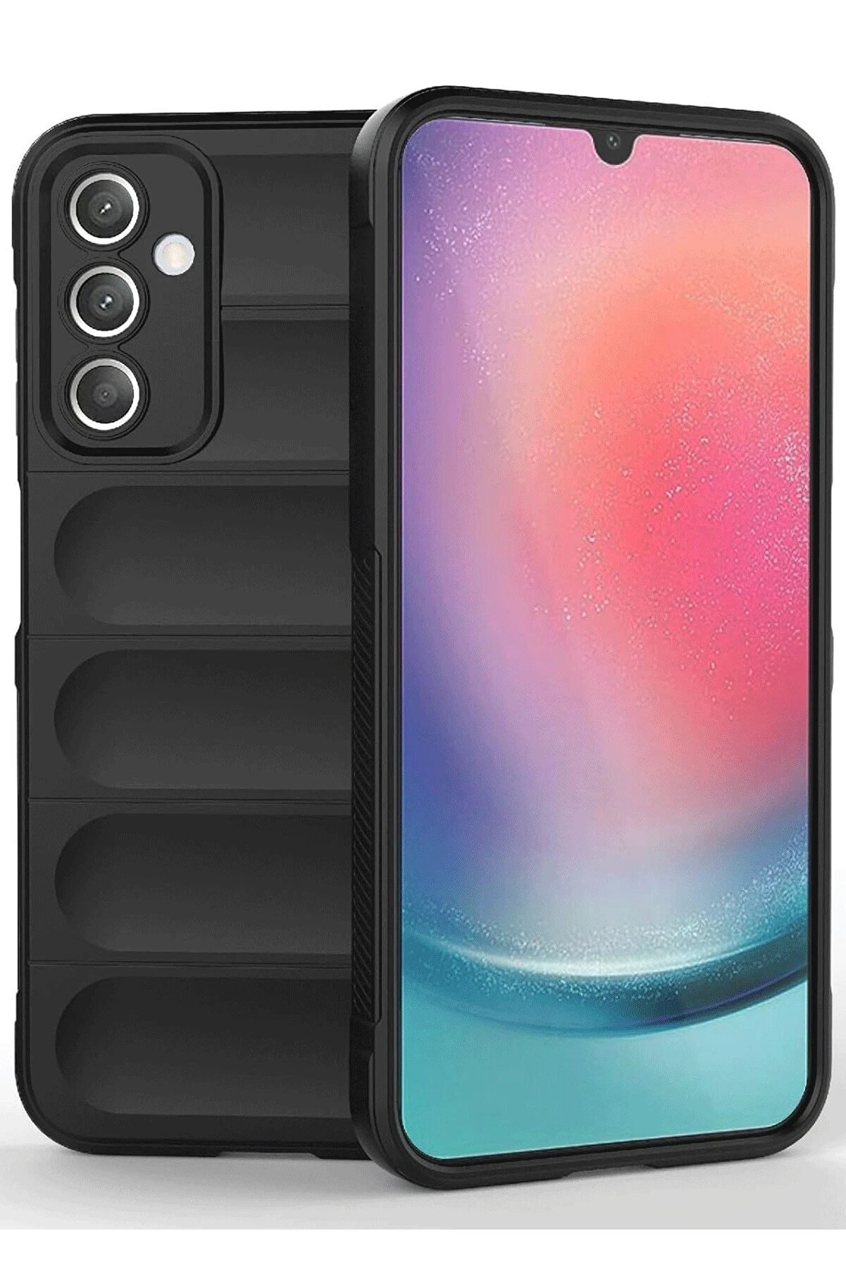 CepteToptan Samsung A36 Kılıf Optimum Silikon - Siyah - DROPX3993-8608