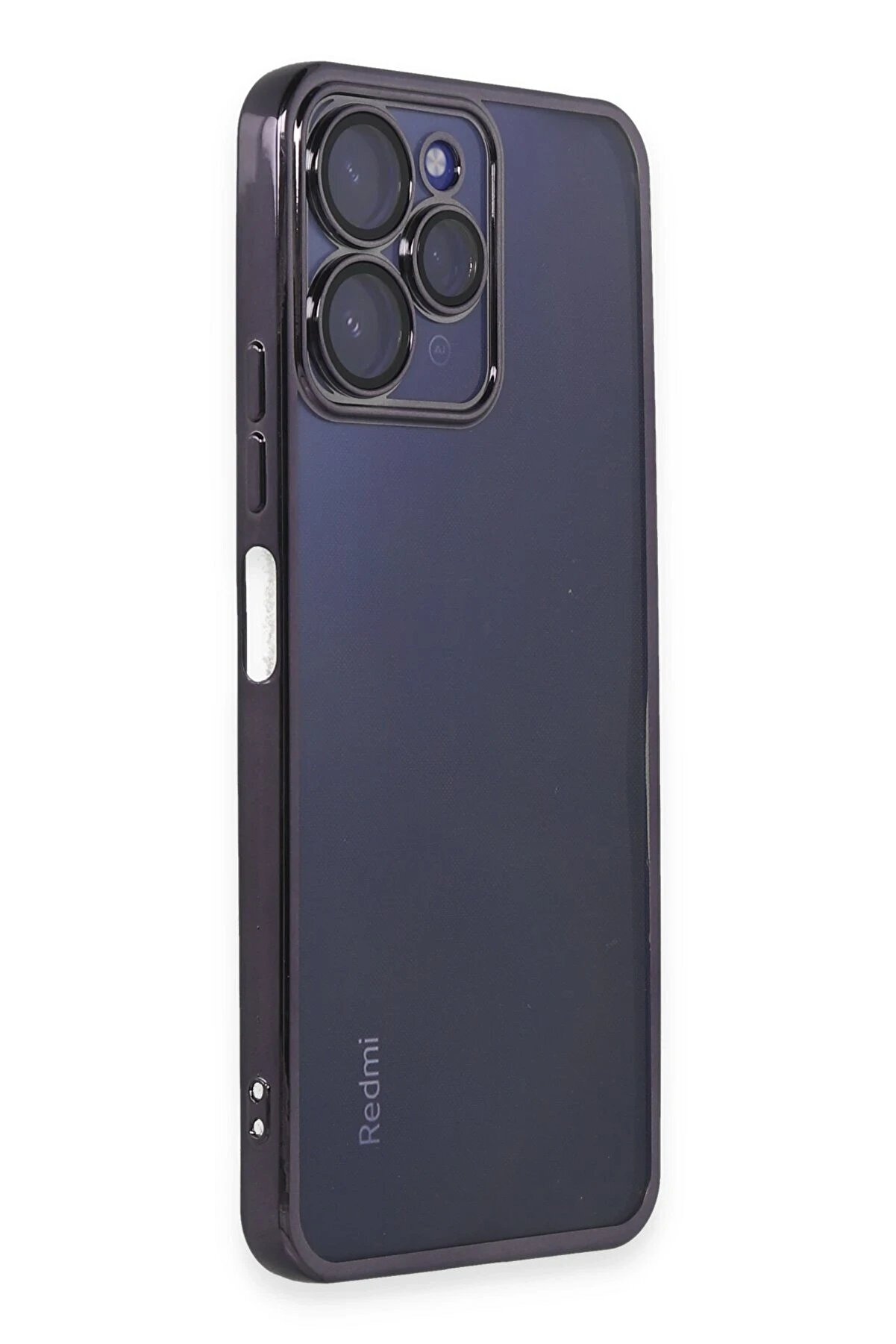 Xi̇aomi̇ Redmi̇ 12 Kılıf Lensli̇ Si̇li̇kon - Mor - Dropx2427-5565