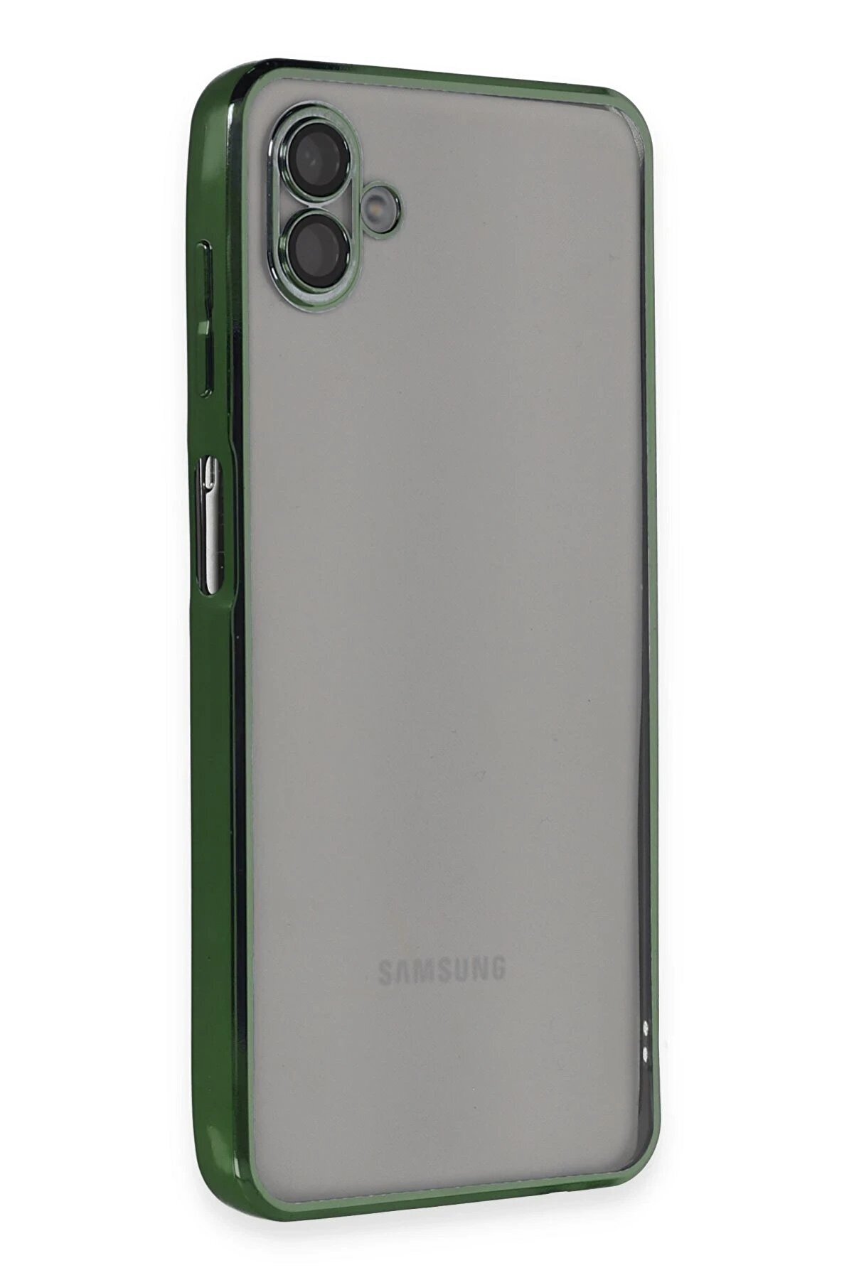 CepteToptan Samsung Galaxy A04 Kılıf Lensli Silikon - Yeşil - DROPX5421-6258