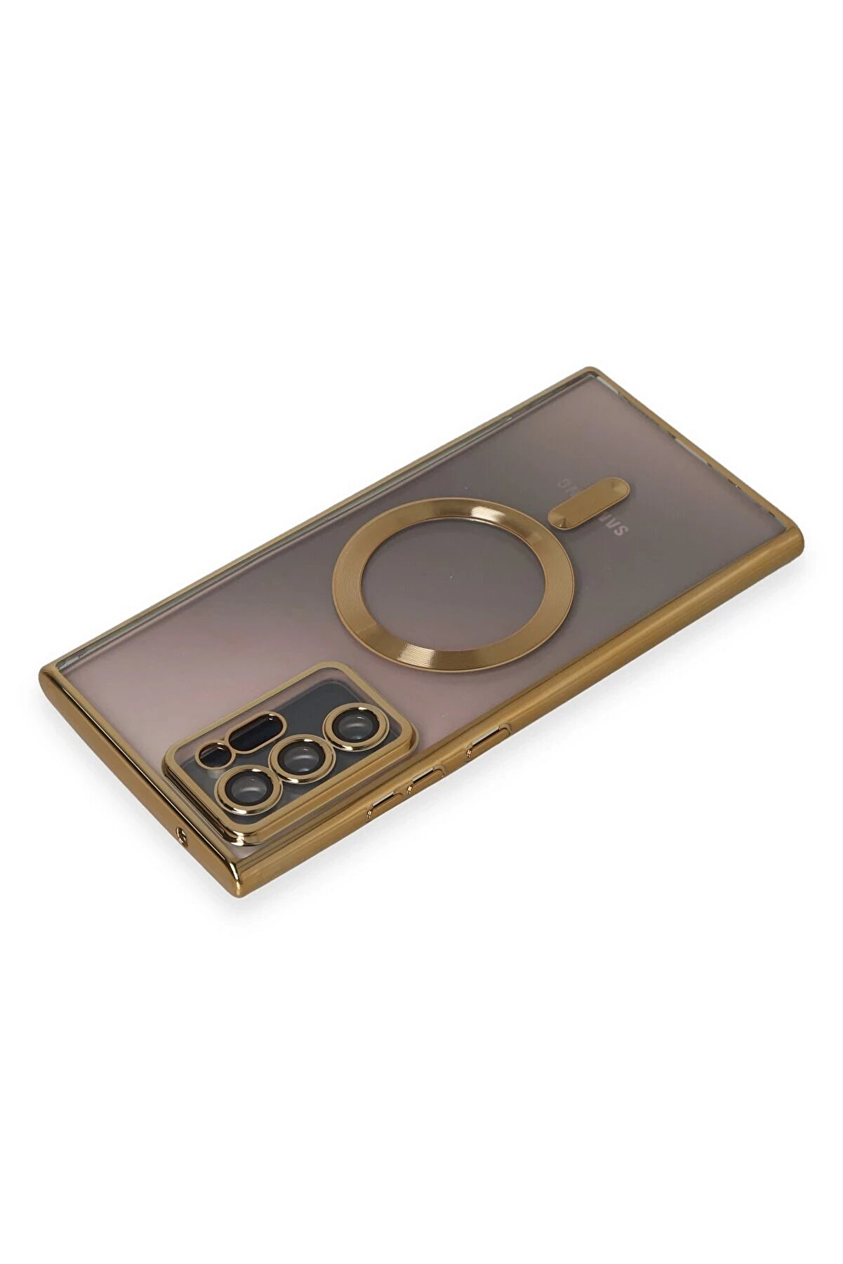 Samsung Galaxy Note 20 Ultra Kılıf Kross Magneti̇csafe Kapak - Gold - Dropx8152-4556