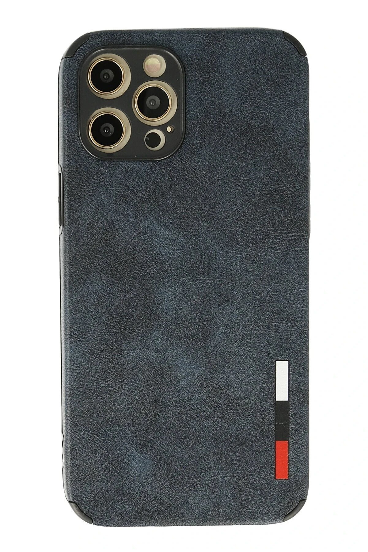 CepteToptan iPhone 12 Pro Kılıf Loop Deri Silikon - Lacivert - DROPX9015-4232