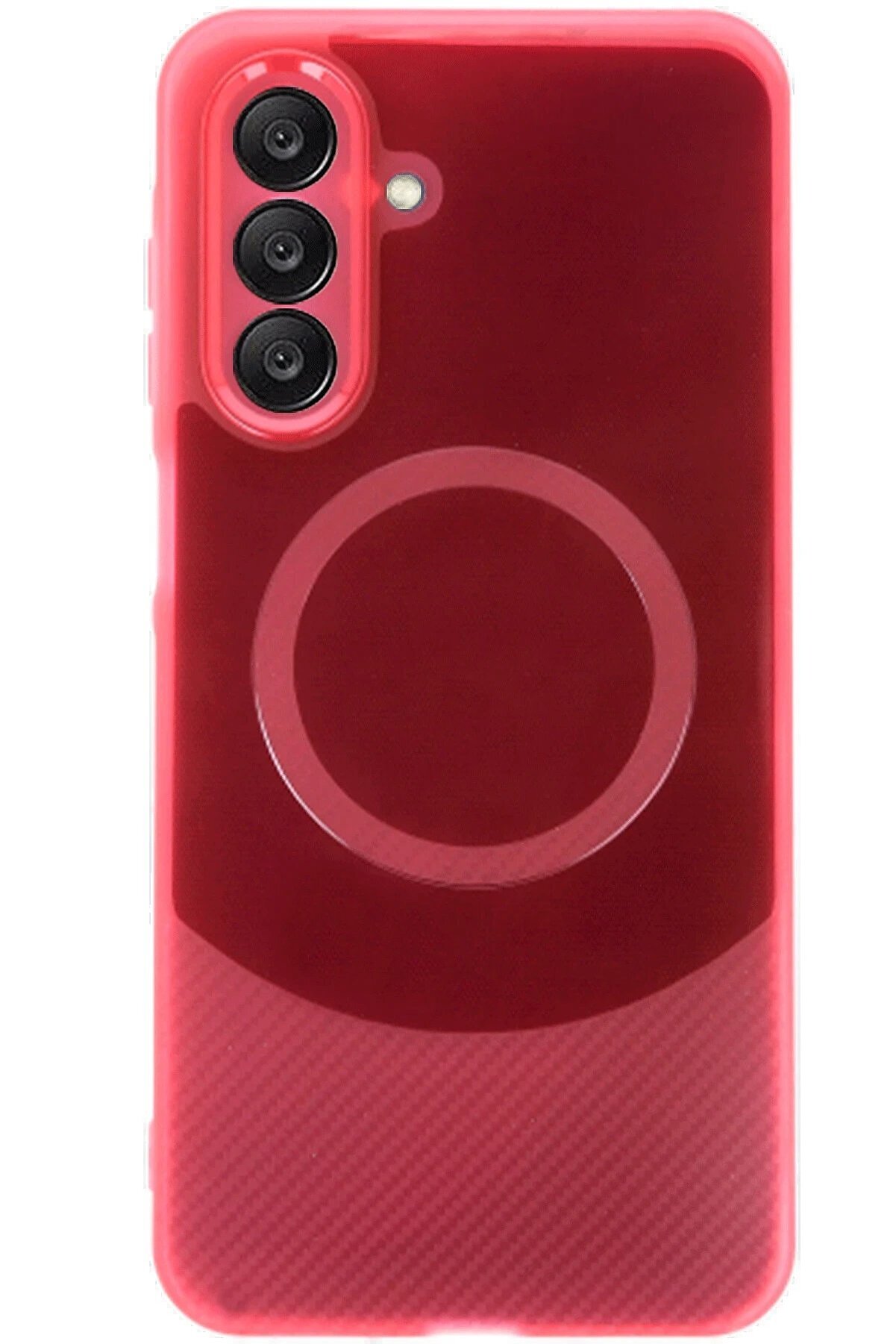 CepteToptan Samsung A26 Kılıf Maya Karbon Kapak - Bordo - DROPX2163-5975