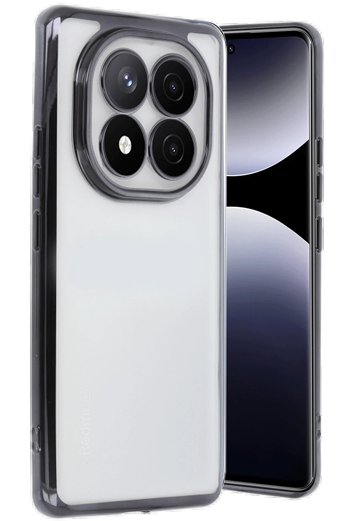 Xi̇aomi̇ Redmi̇ Note 14 Pro Plus Kılıf Lensli̇ Si̇li̇kon - Si̇yah - Dropx2139-9082