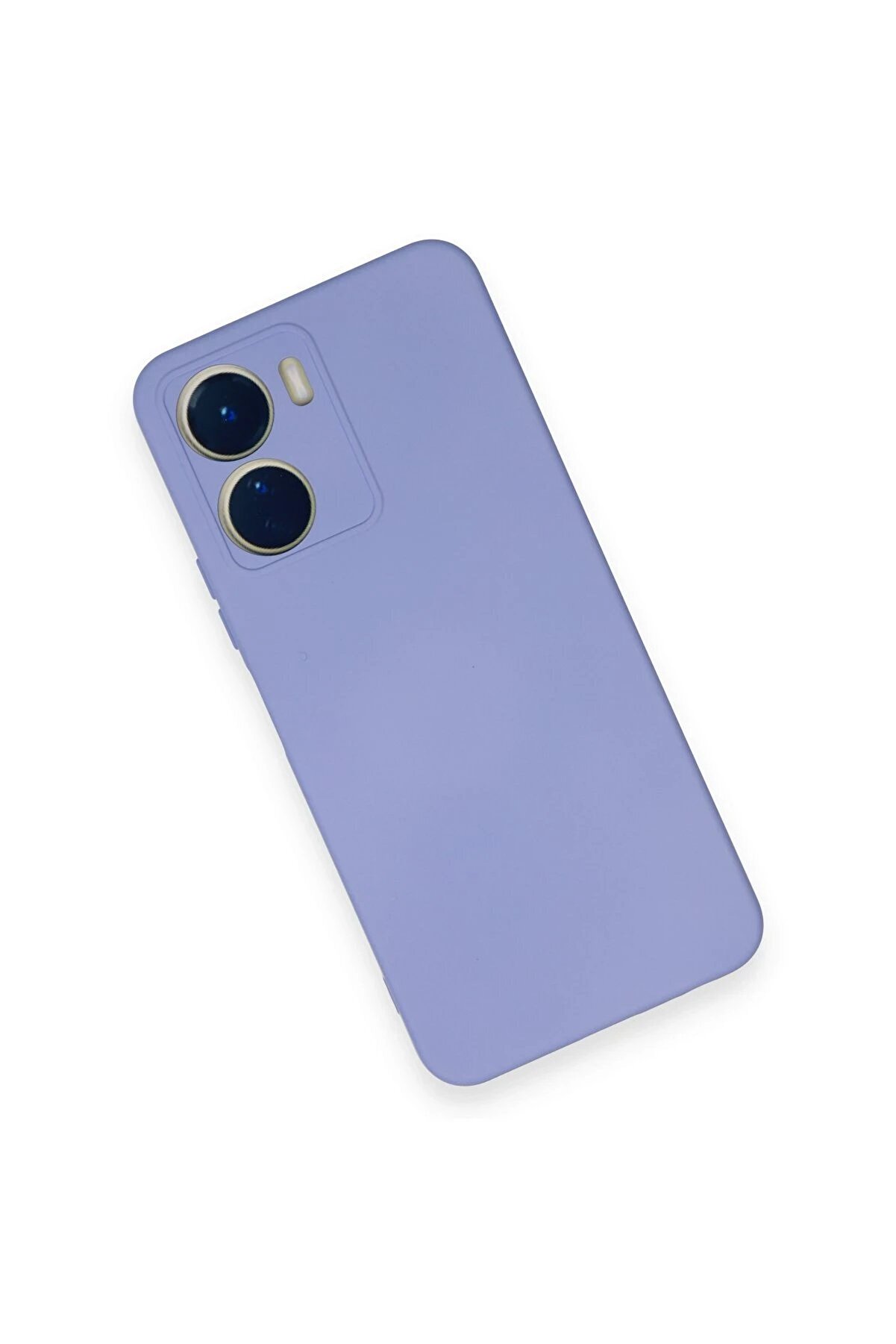 Vi̇vo Y16 Kılıf Nano İçi̇ Kadi̇fe Si̇li̇kon - Li̇la - Dropx6725-9241