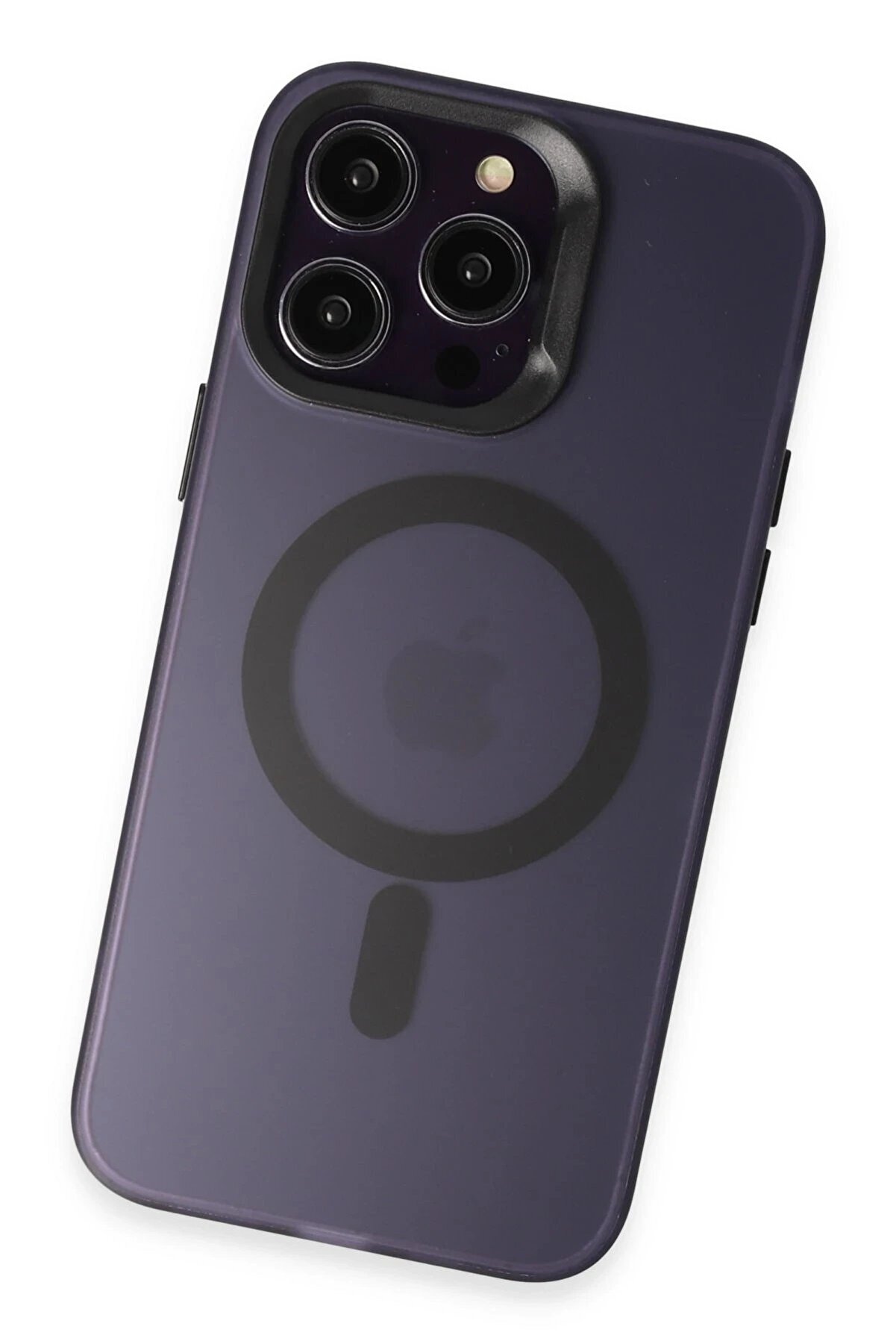 İphone 15 Pro Max Kılıf Mateks Magsafe Kapak - Deri̇n Mor - Dropx3543-8497