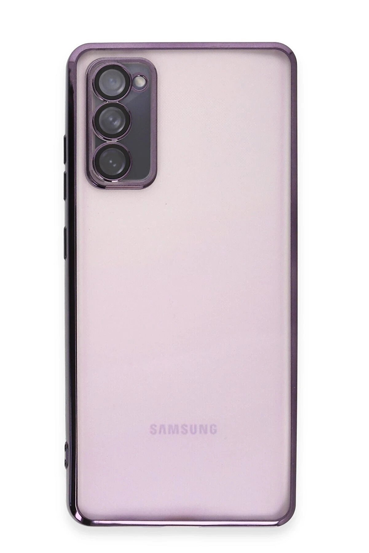 Samsung Galaxy S20 Fe Kılıf Lensli̇ Si̇li̇kon - Mor - Dropx4320-3969