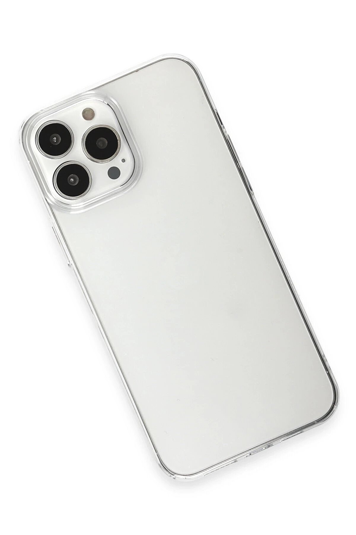 İphone 15 Pro Max Kılıf Pc Sert Şeffaf Kapak - Şeffaf - Dropx1593-6825