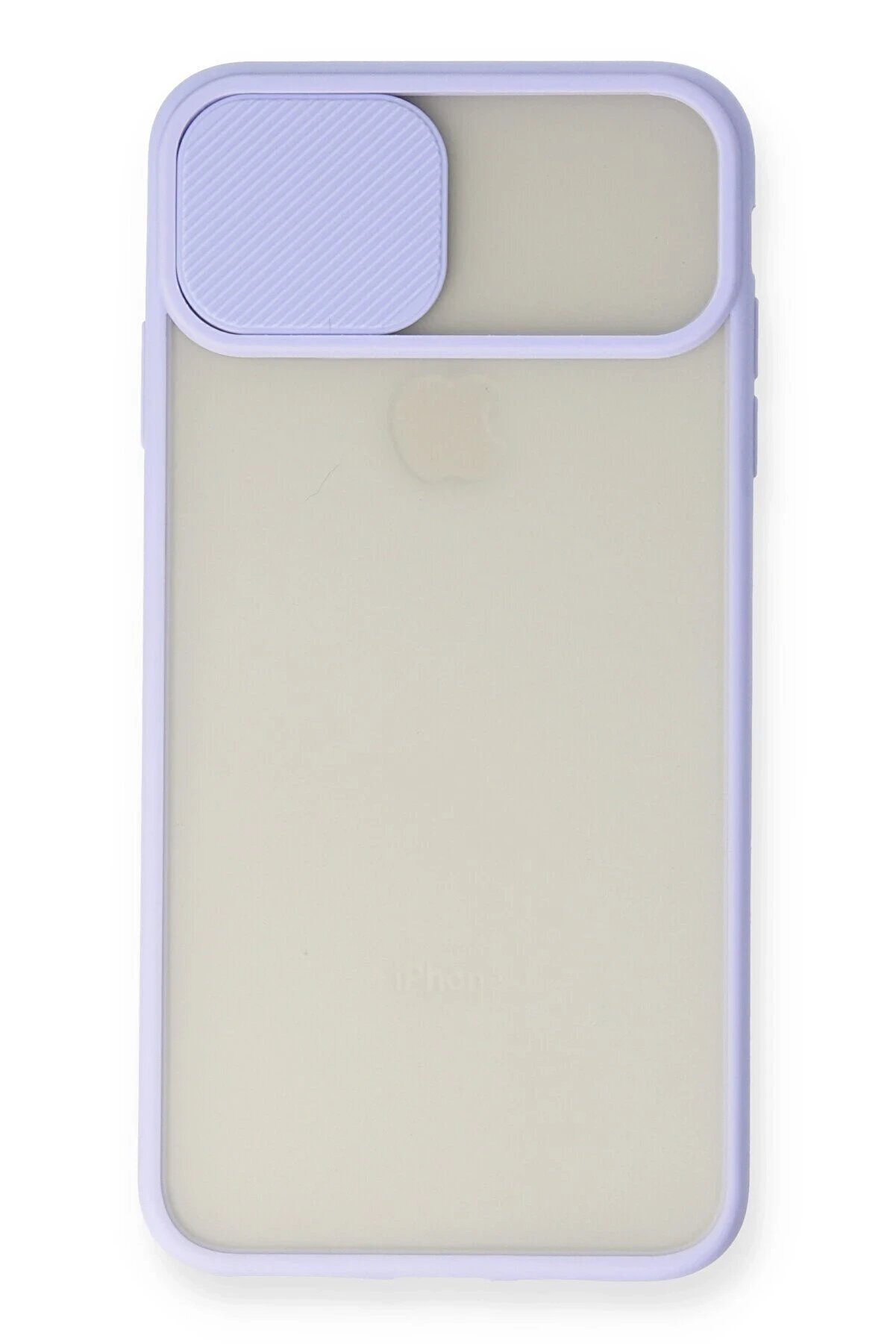 İphone Xs Max Kılıf Palm Buzlu Kamera Sürgülü Si̇li̇kon - Li̇la - Dropx3490-2789
