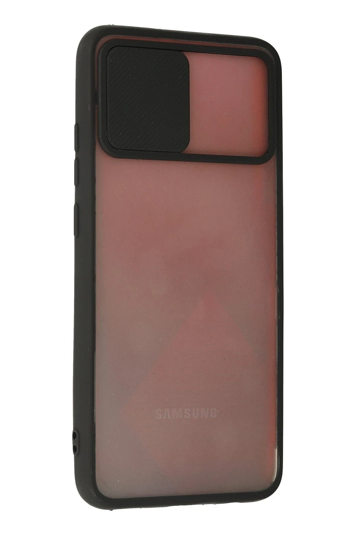 Samsung Galaxy A02S Kılıf Palm Buzlu Kamera Sürgülü Si̇li̇kon - Si̇yah - Dropx8847-2954