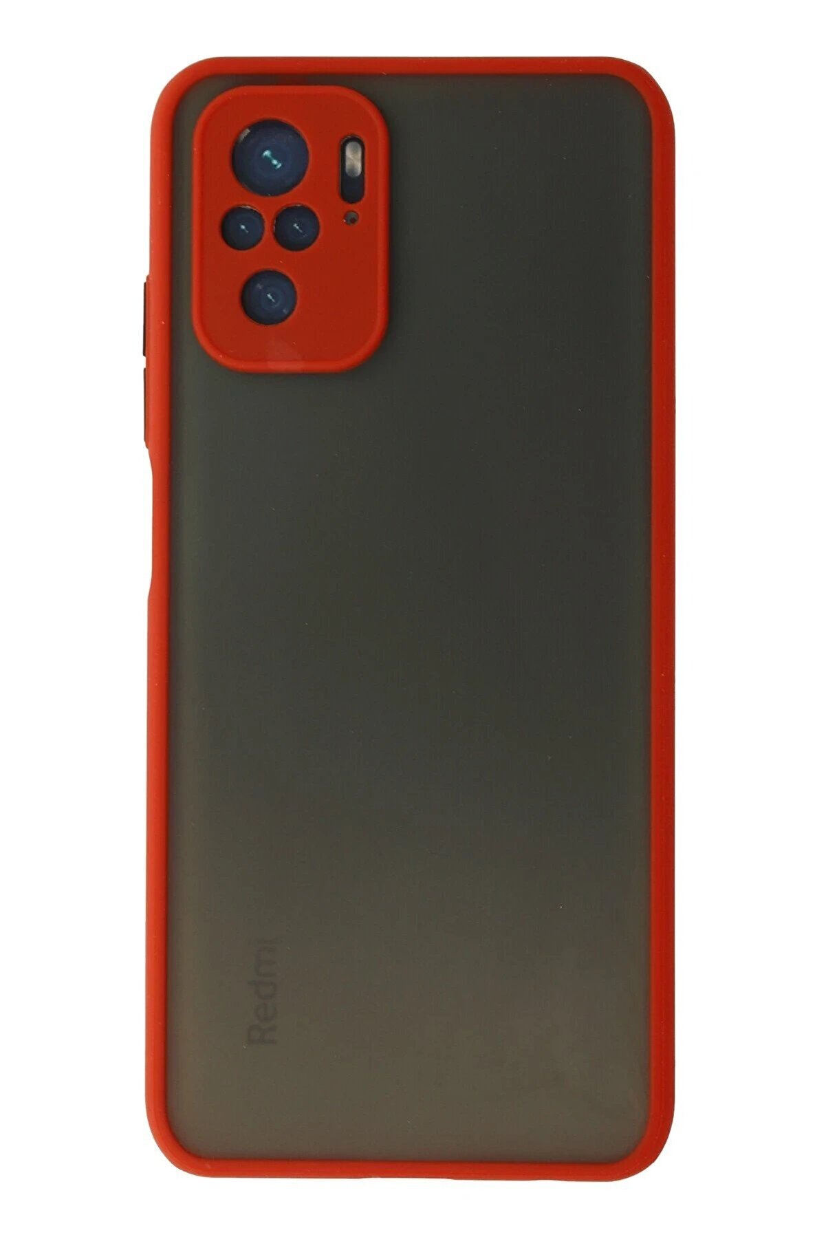 CepteToptan Xiaomi Redmi Note 10 Kılıf Montreal Silikon Kapak - Kırmızı - DROPX6110-6071