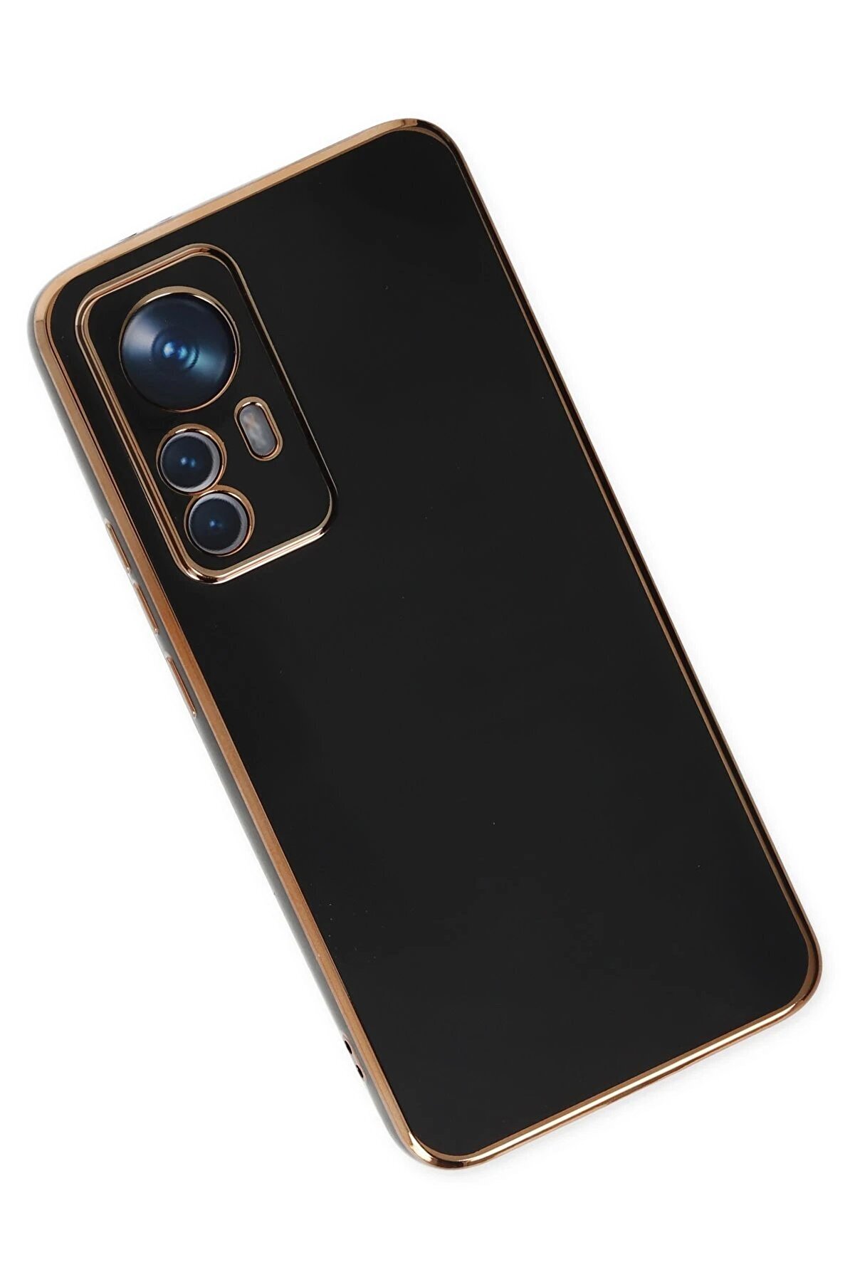 Xi̇aomi̇ Mi̇ 12T Pro Kılıf Volet Si̇li̇kon - Si̇yah - Dropx6228-1572