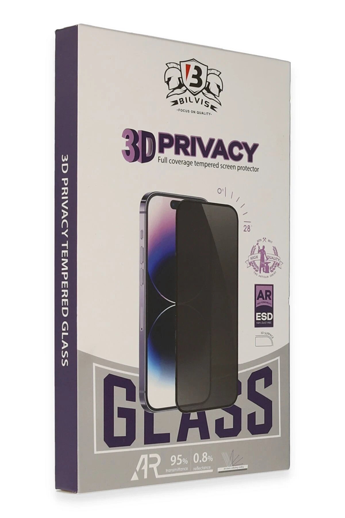 CepteToptan Samsung Galaxy S25 Ultra Bilvis 3D Hayalet Cam Ekran Koruyucu - DROPX7431-3642
