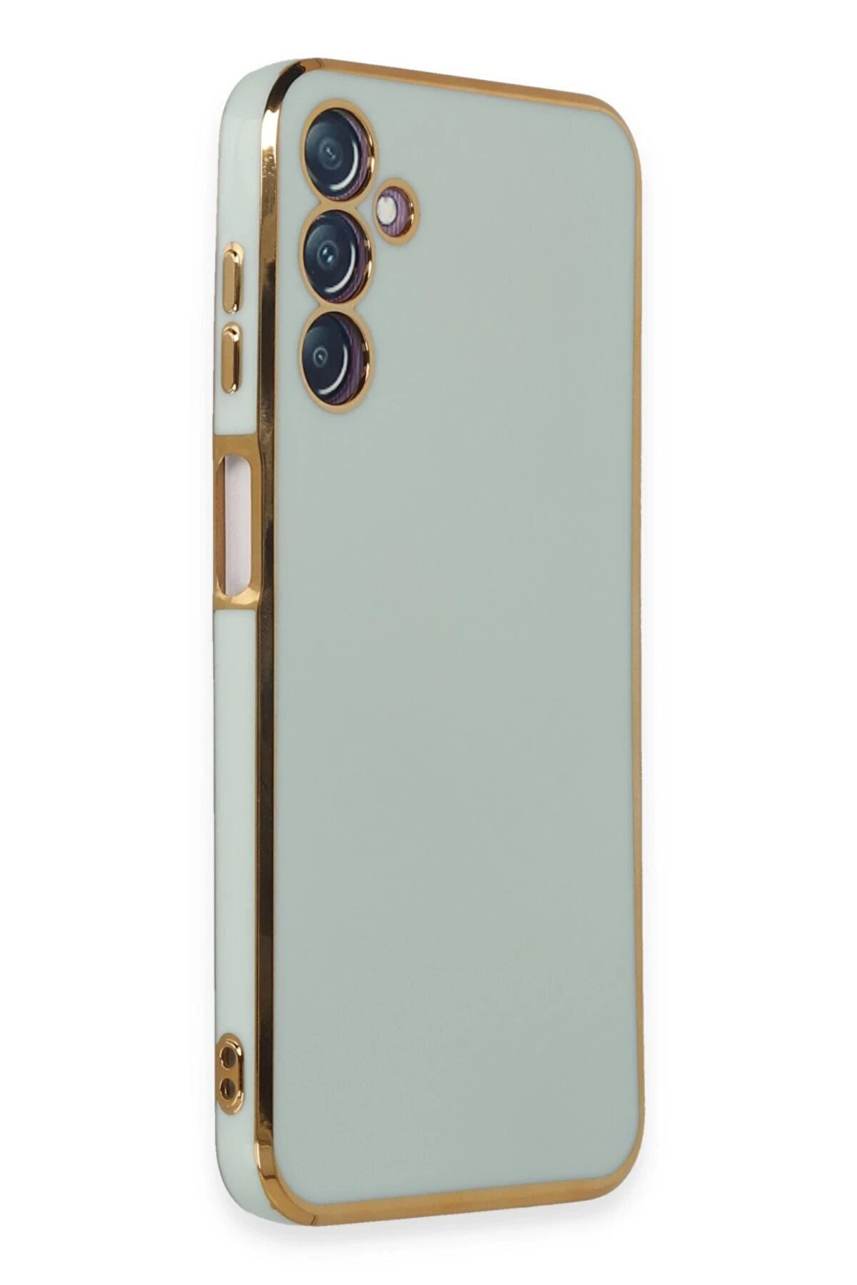 Newface Samsung Galaxy M14 5G Kılıf Volet Si̇li̇kon - Açık Yeşi̇l