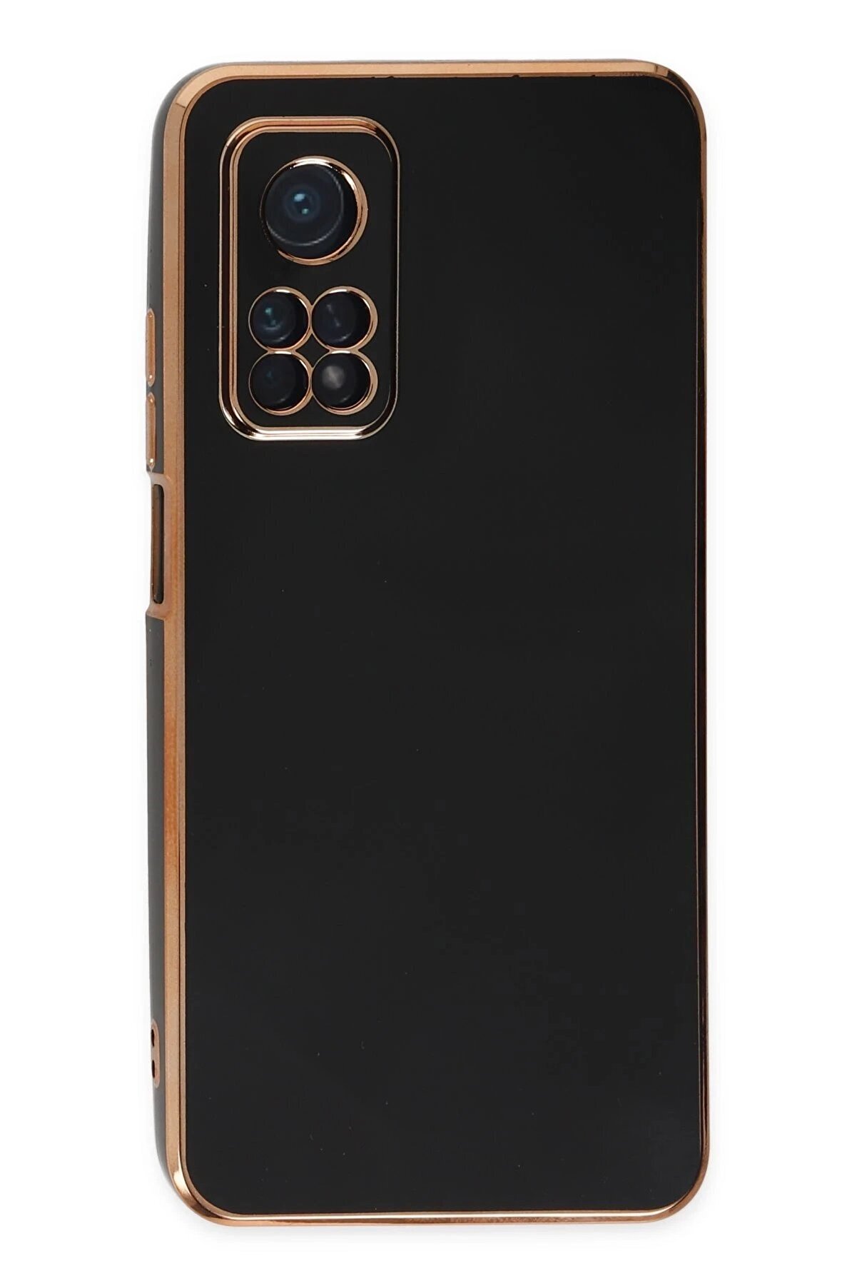 Xi̇aomi̇ Mi̇ 10T Kılıf Volet Si̇li̇kon - Si̇yah - Dropx3429-2371