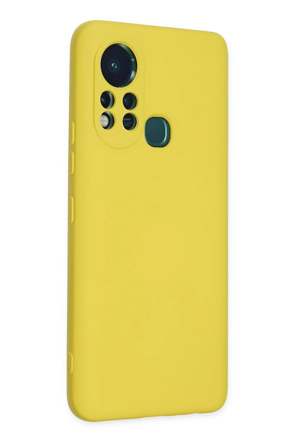 İnfi̇ni̇x Hot 11S Kılıf Nano İçi̇ Kadi̇fe Si̇li̇kon - Sarı - Dropx2913-7181